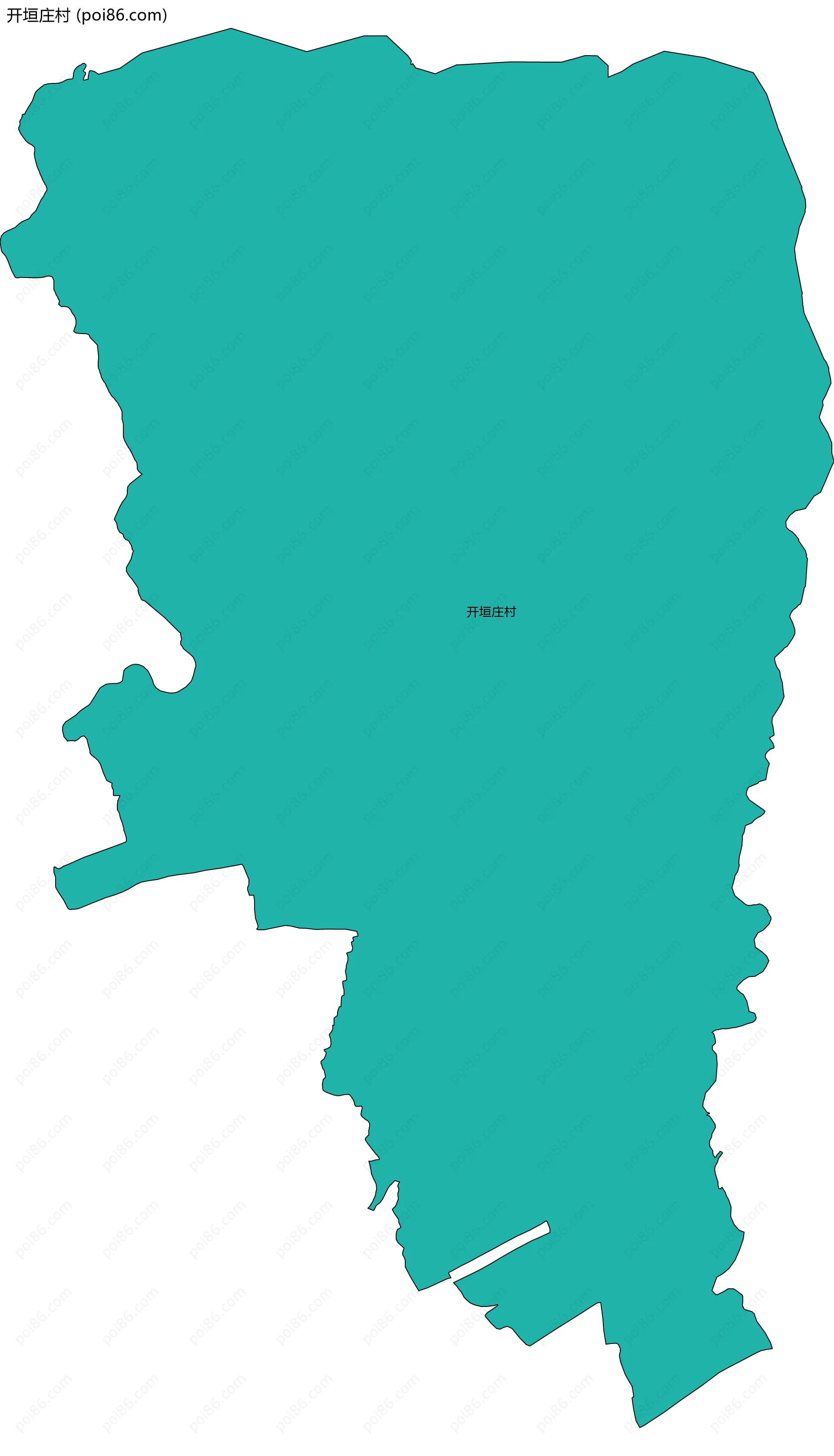 开垣庄村边界地图