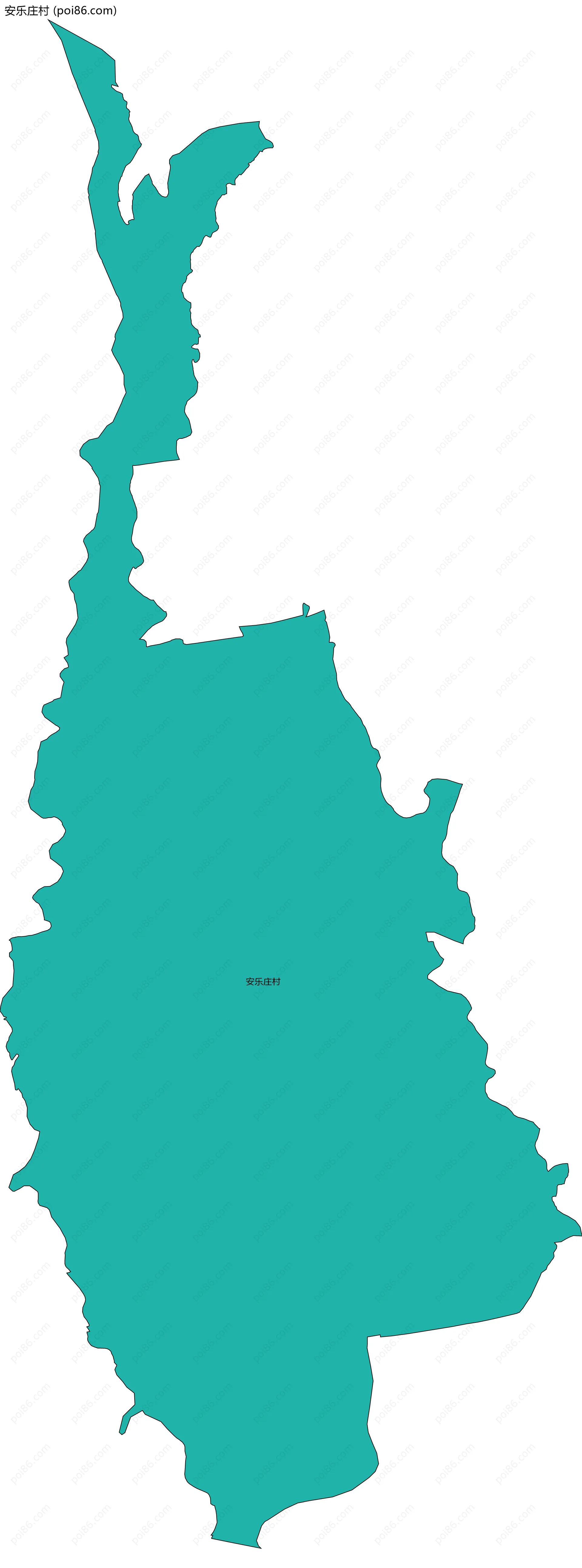 安乐庄村边界地图