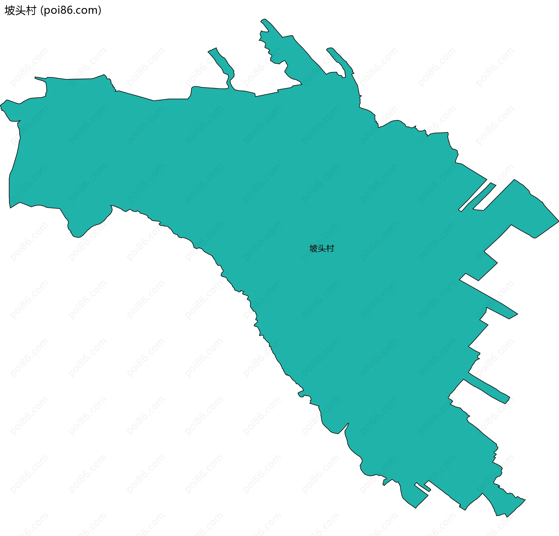 坡头村边界地图