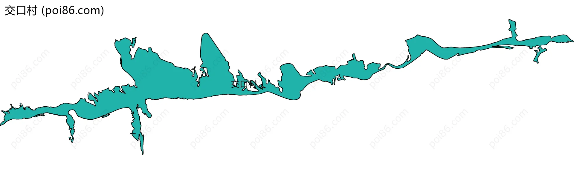 交口村边界地图