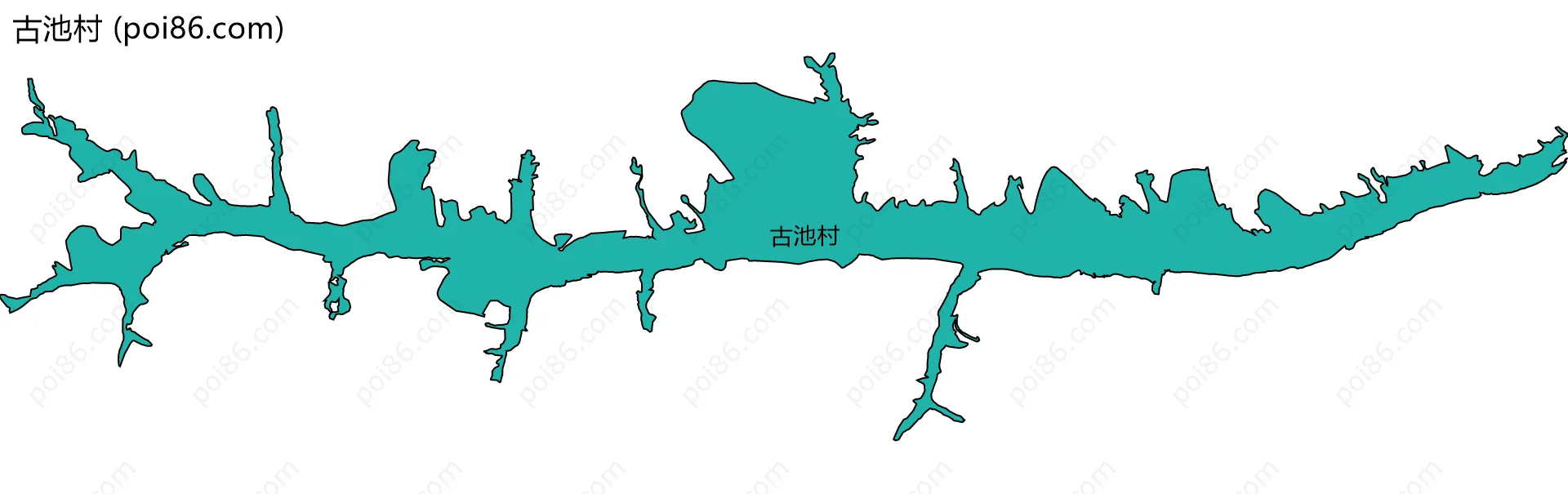 古池村边界地图