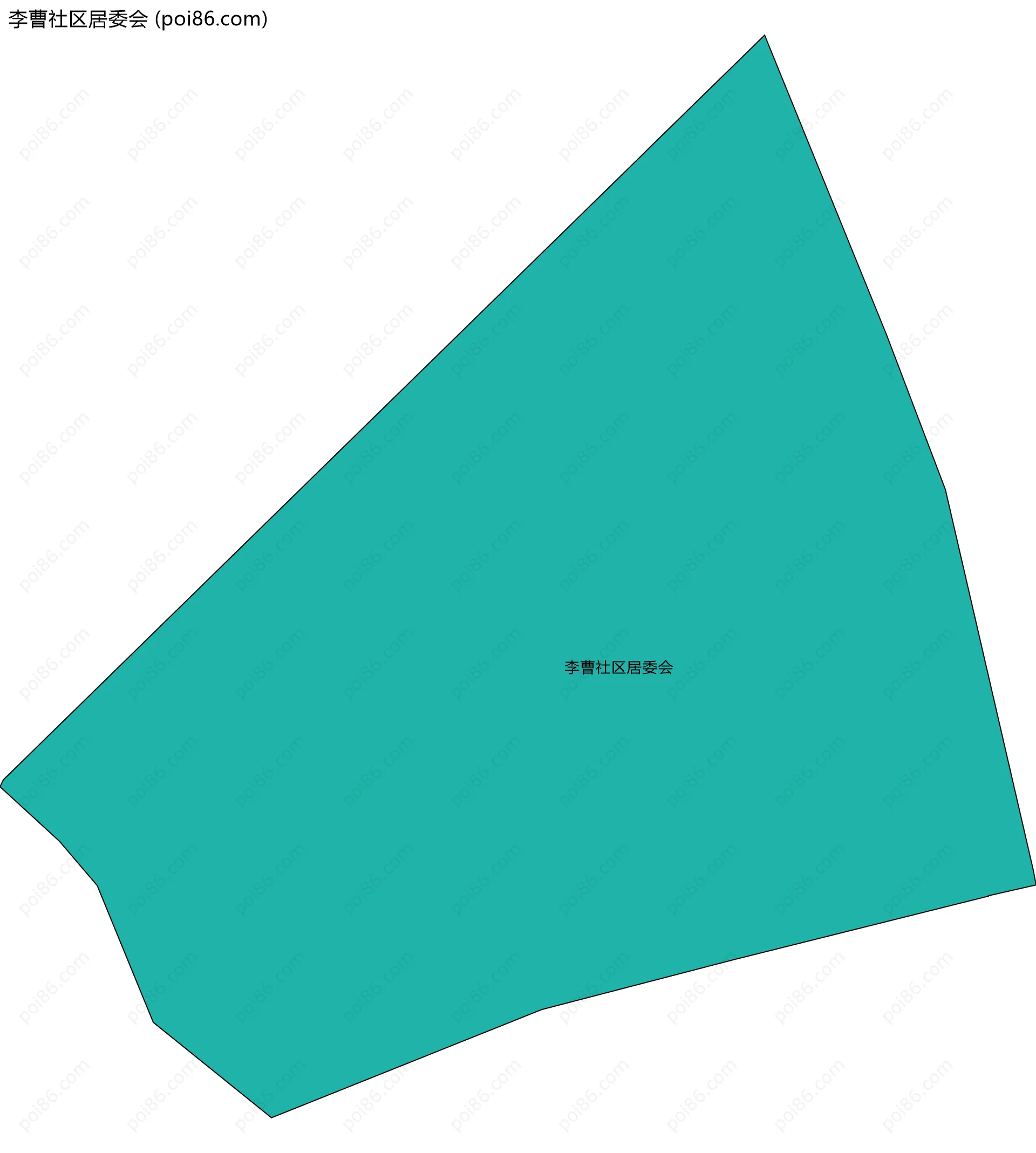 李曹社区居委会边界地图