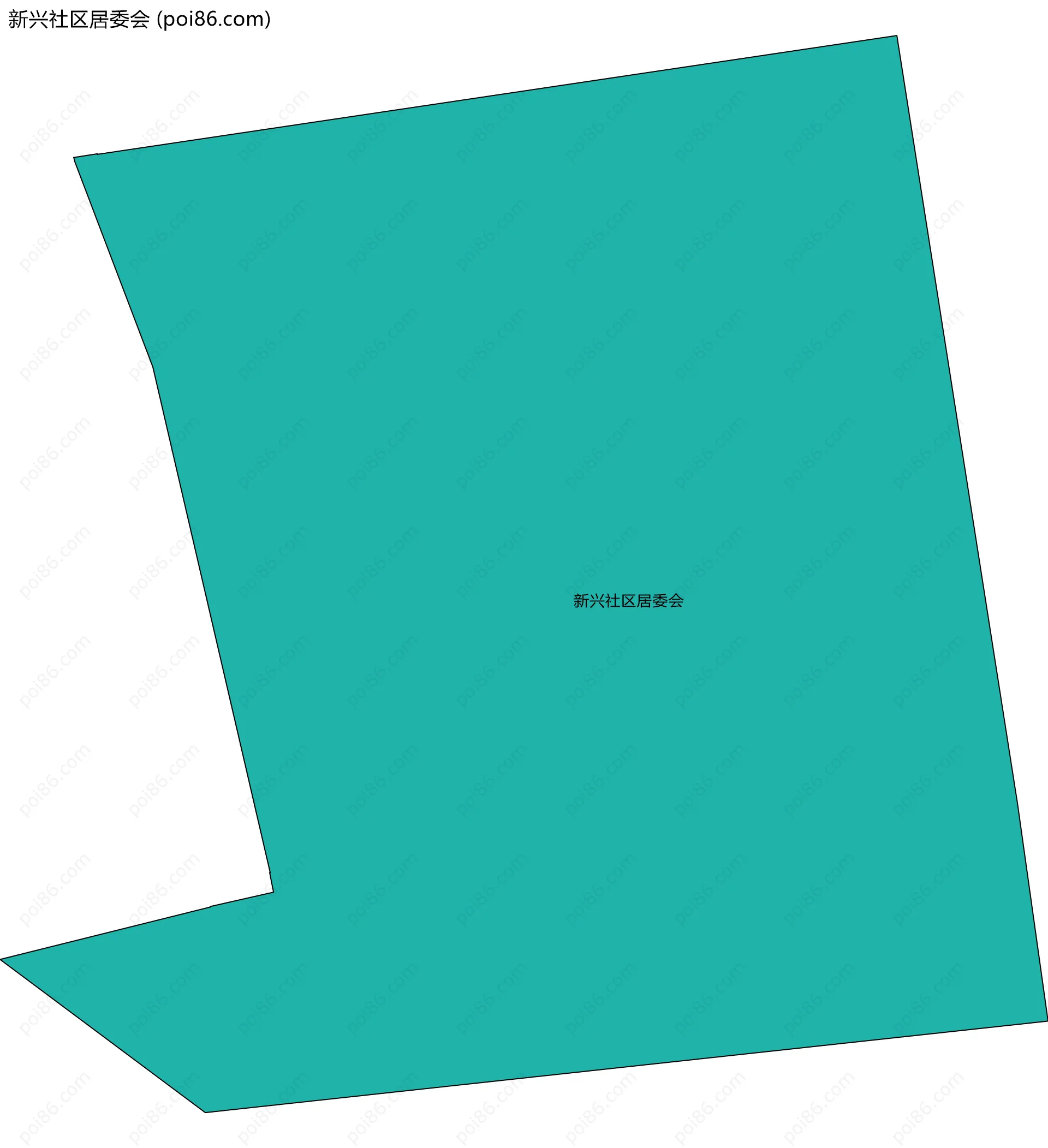 新兴社区居委会边界地图