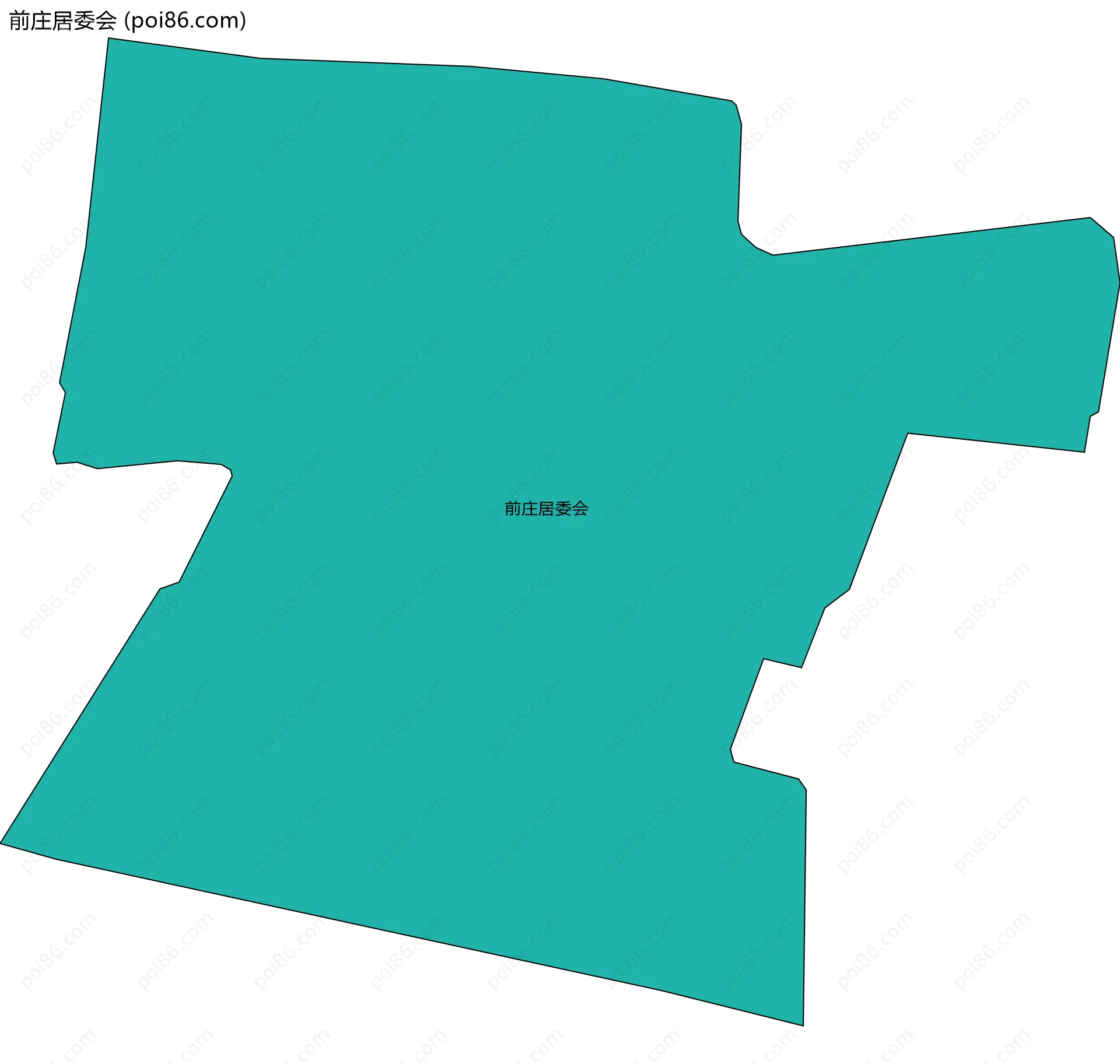 前庄居委会边界地图