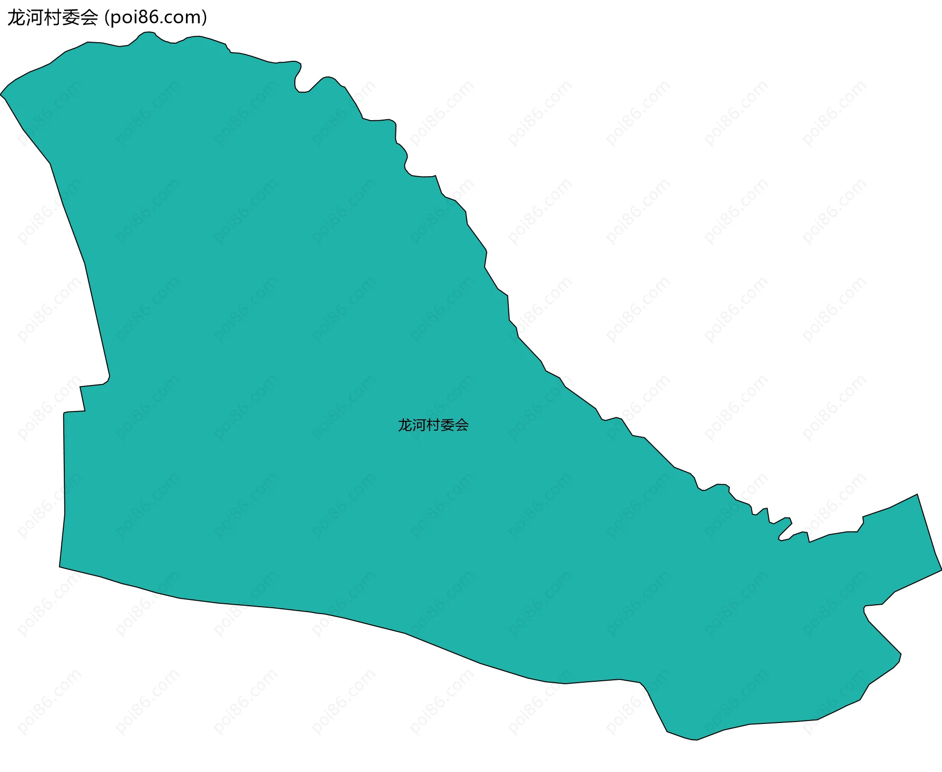龙河村委会边界地图