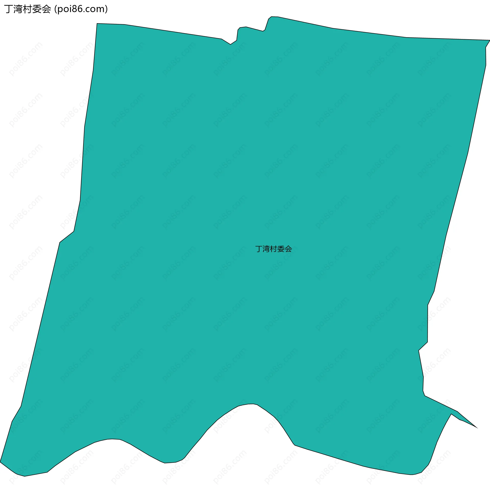 丁湾村委会边界地图