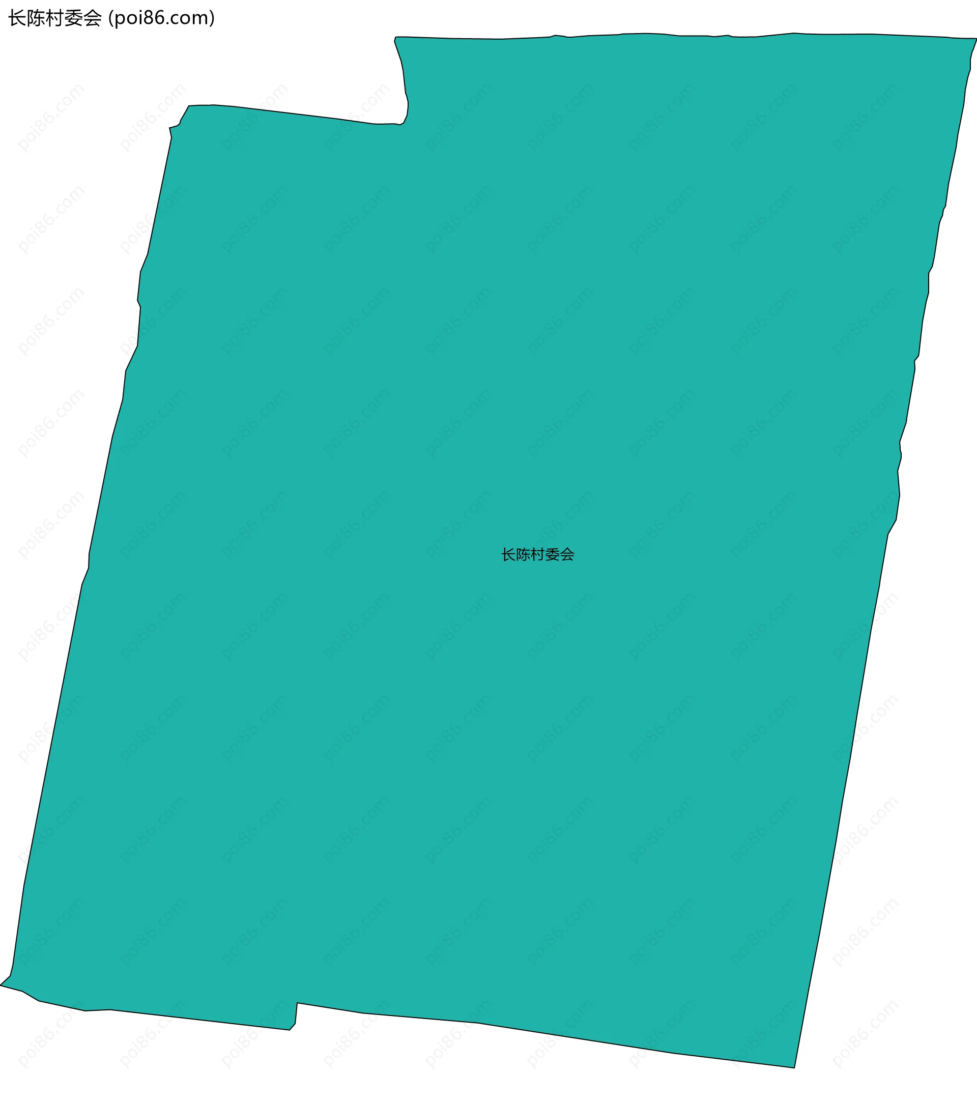 长陈村委会边界地图