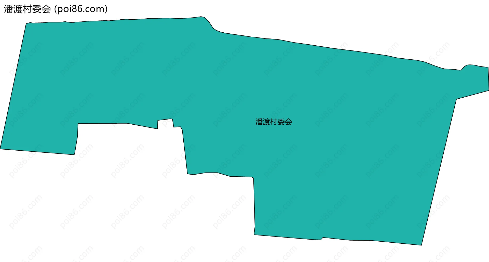 潘渡村委会边界地图