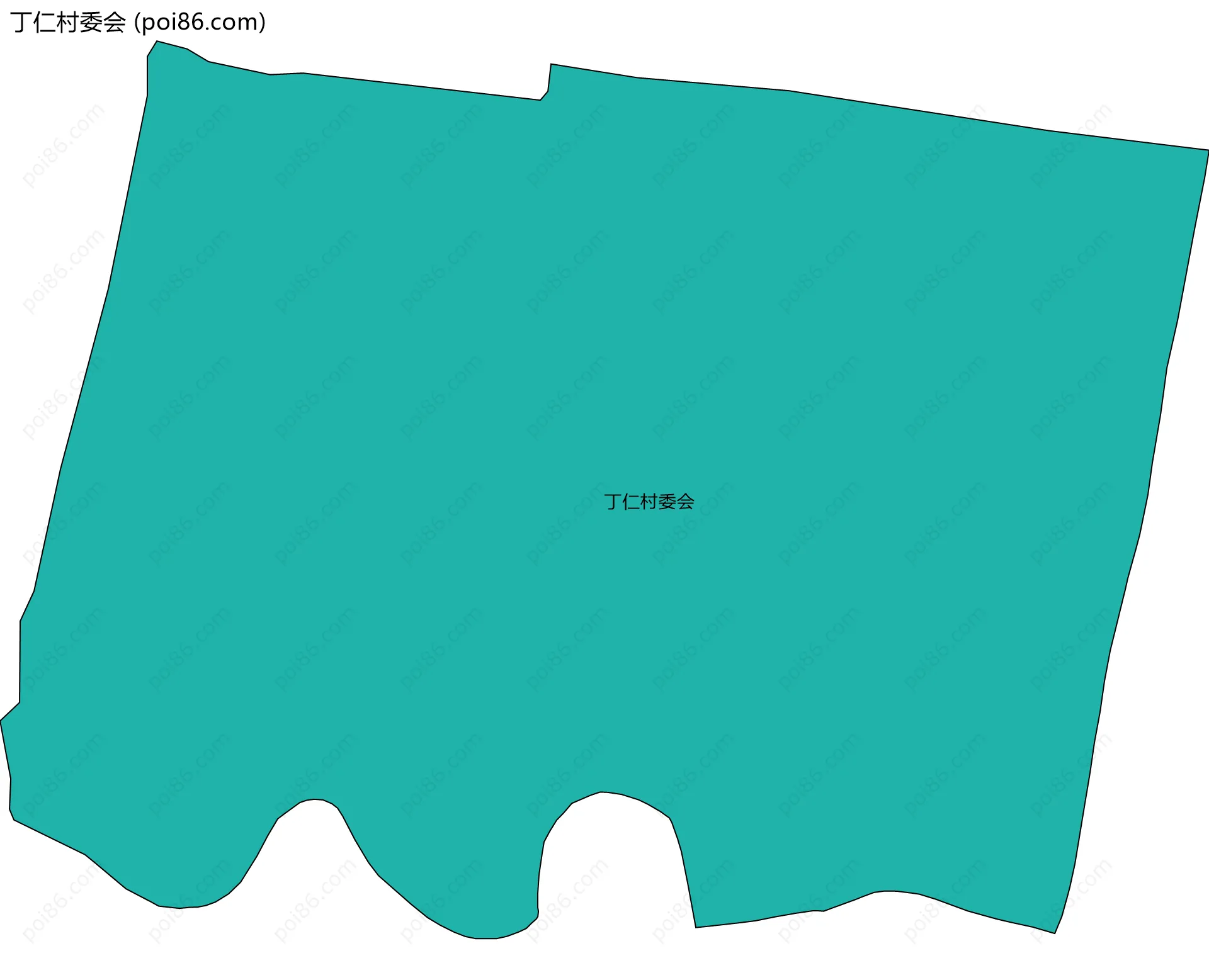丁仁村委会边界地图