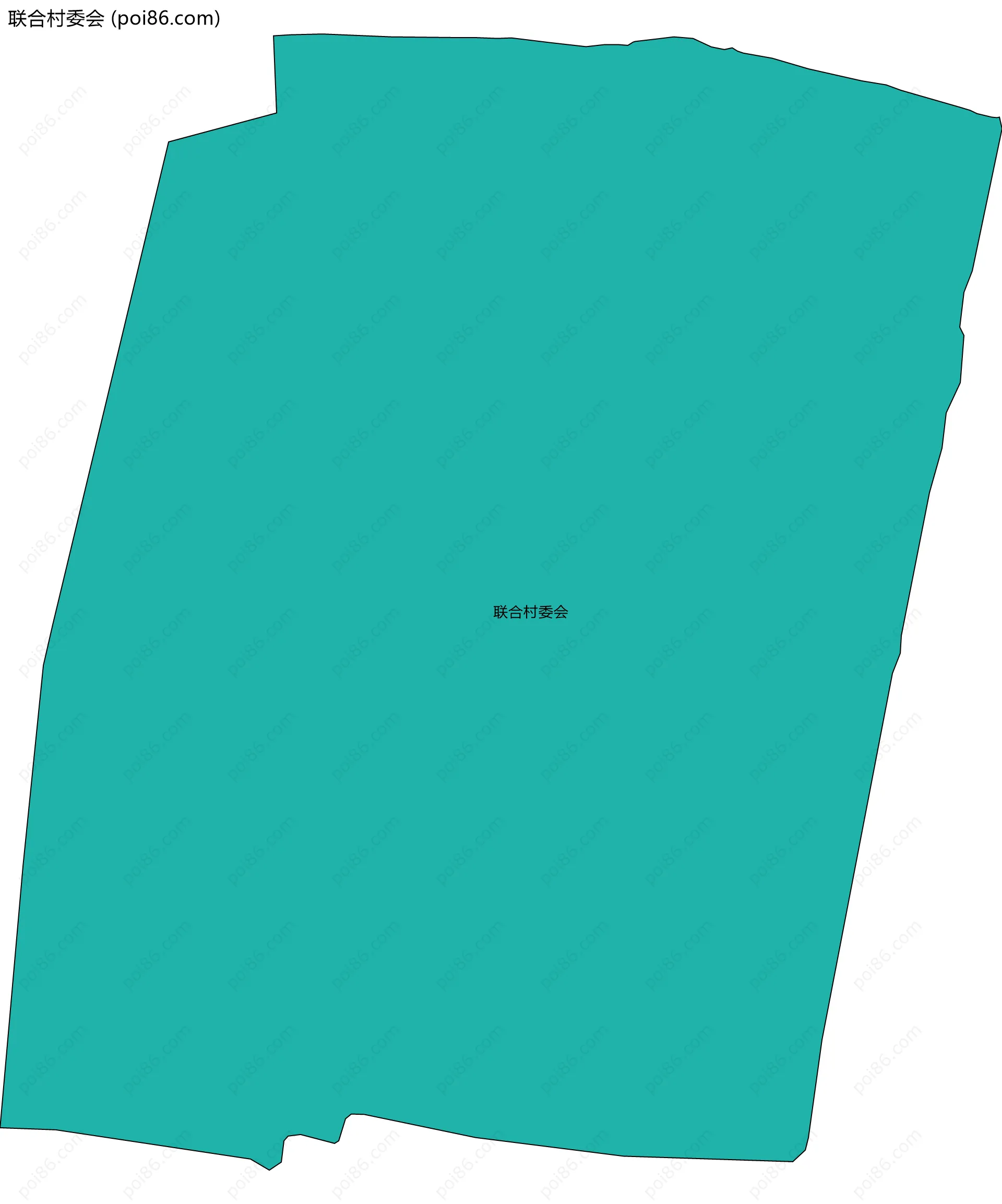联合村委会边界地图