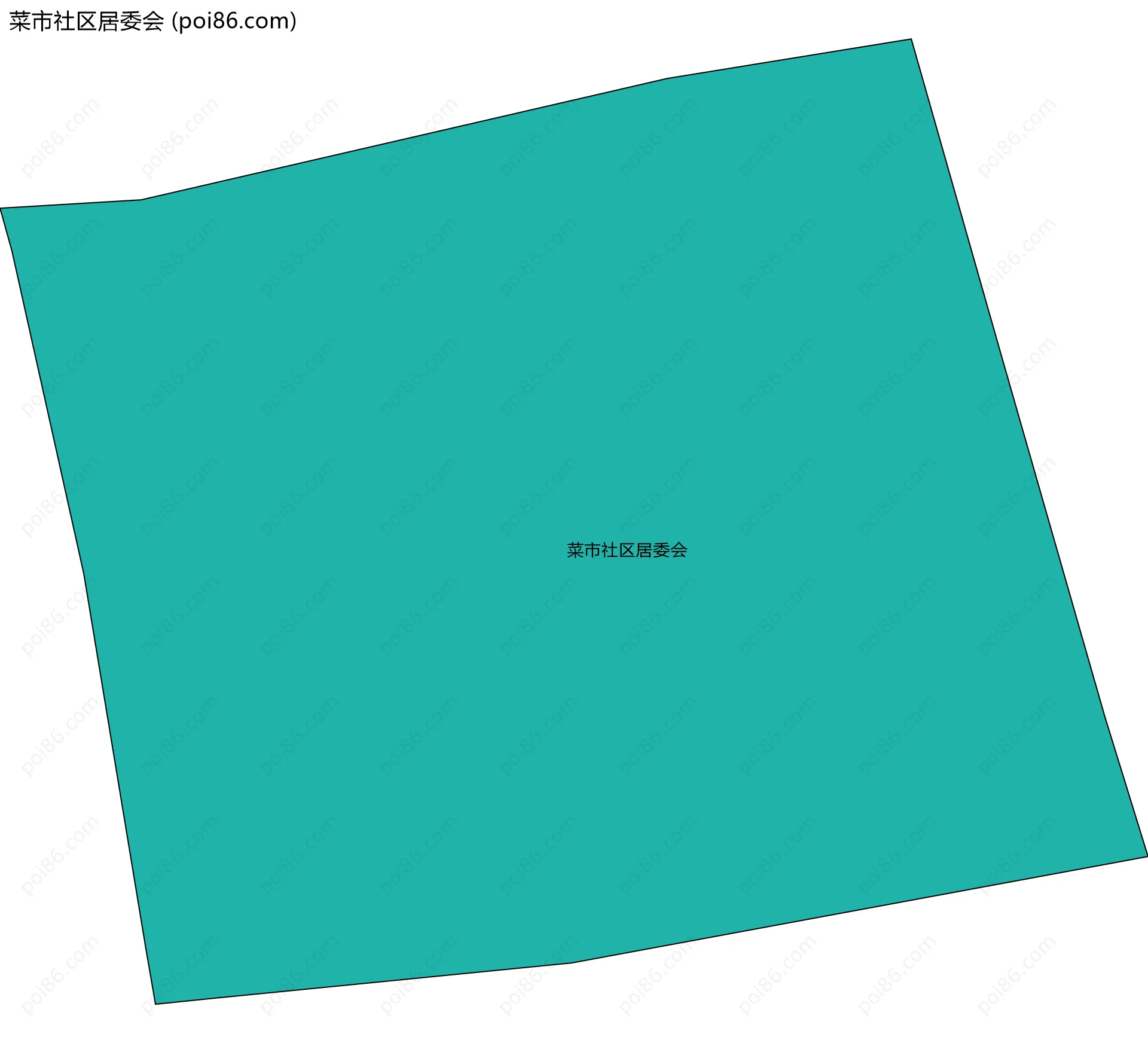 菜市社区居委会边界地图