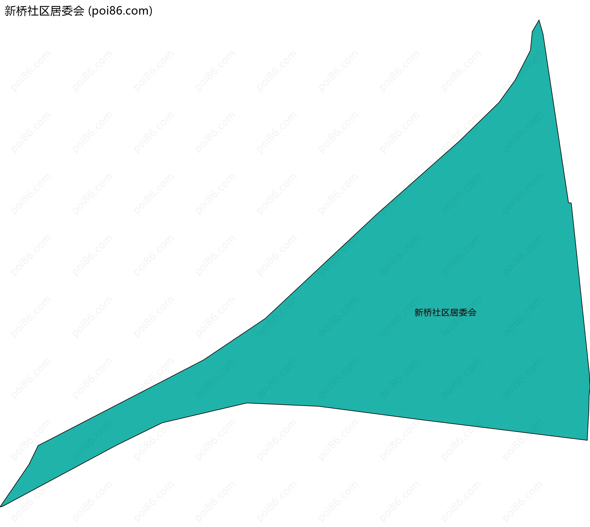 新桥社区居委会边界地图