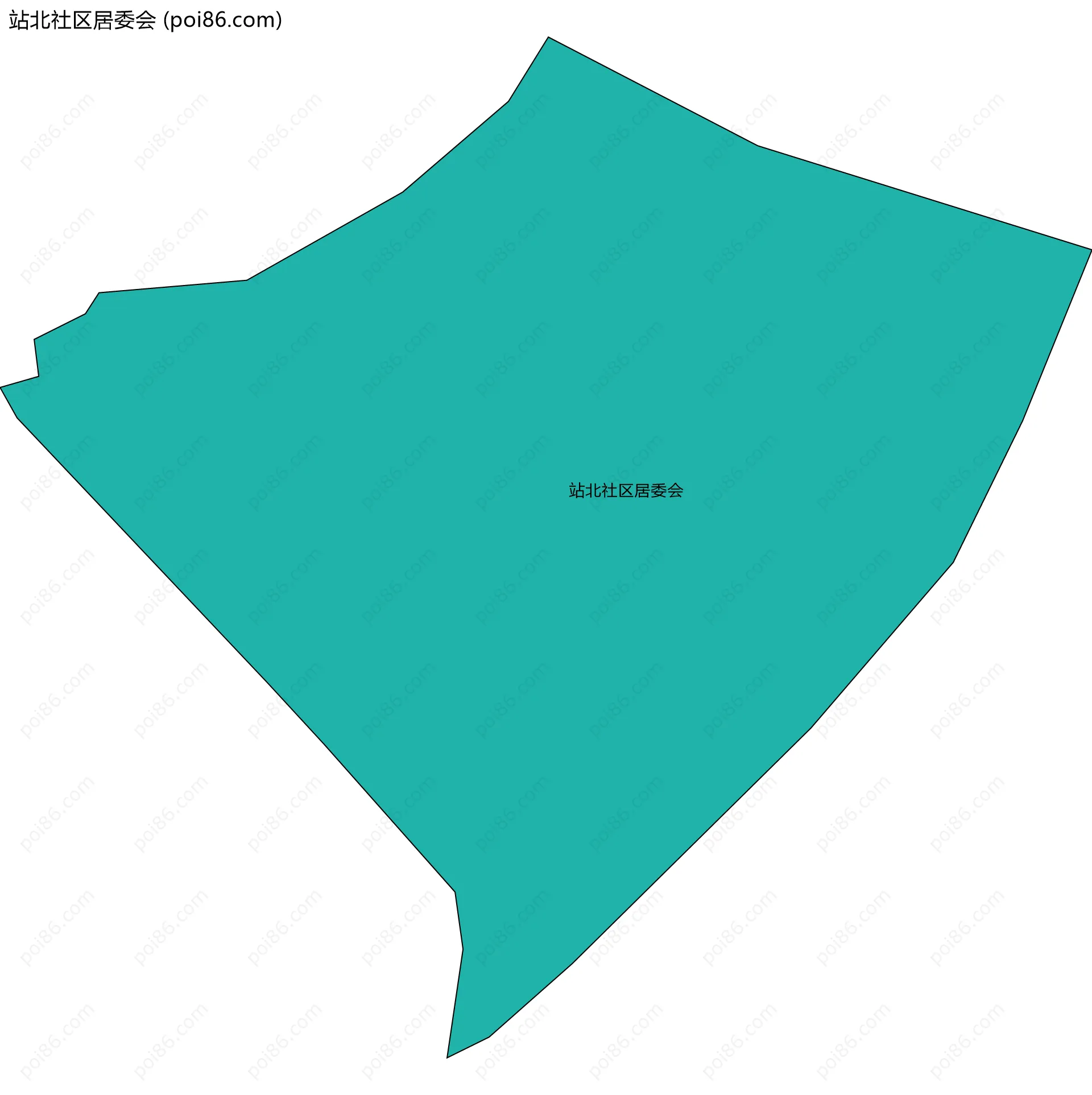 站北社区居委会边界地图