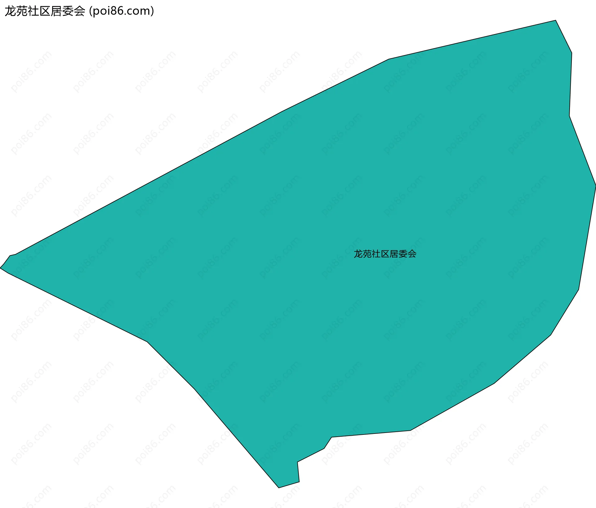 龙苑社区居委会边界地图