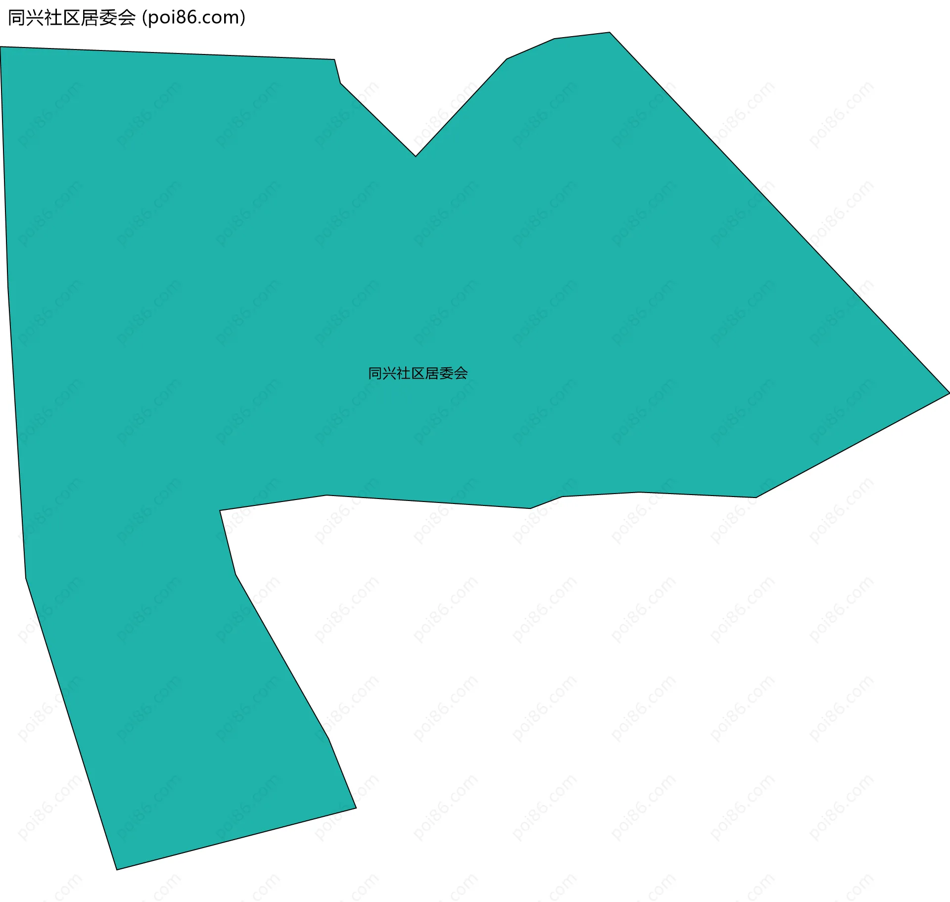 同兴社区居委会边界地图
