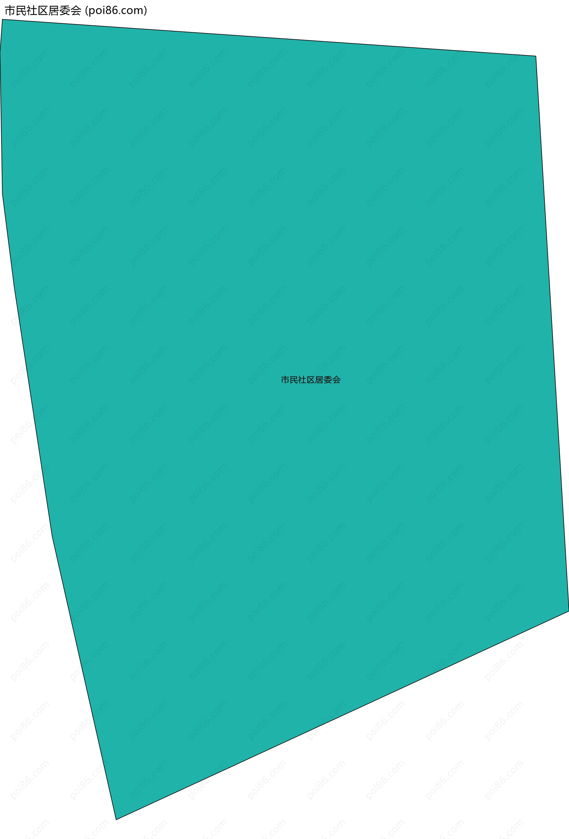 市民社区居委会边界地图