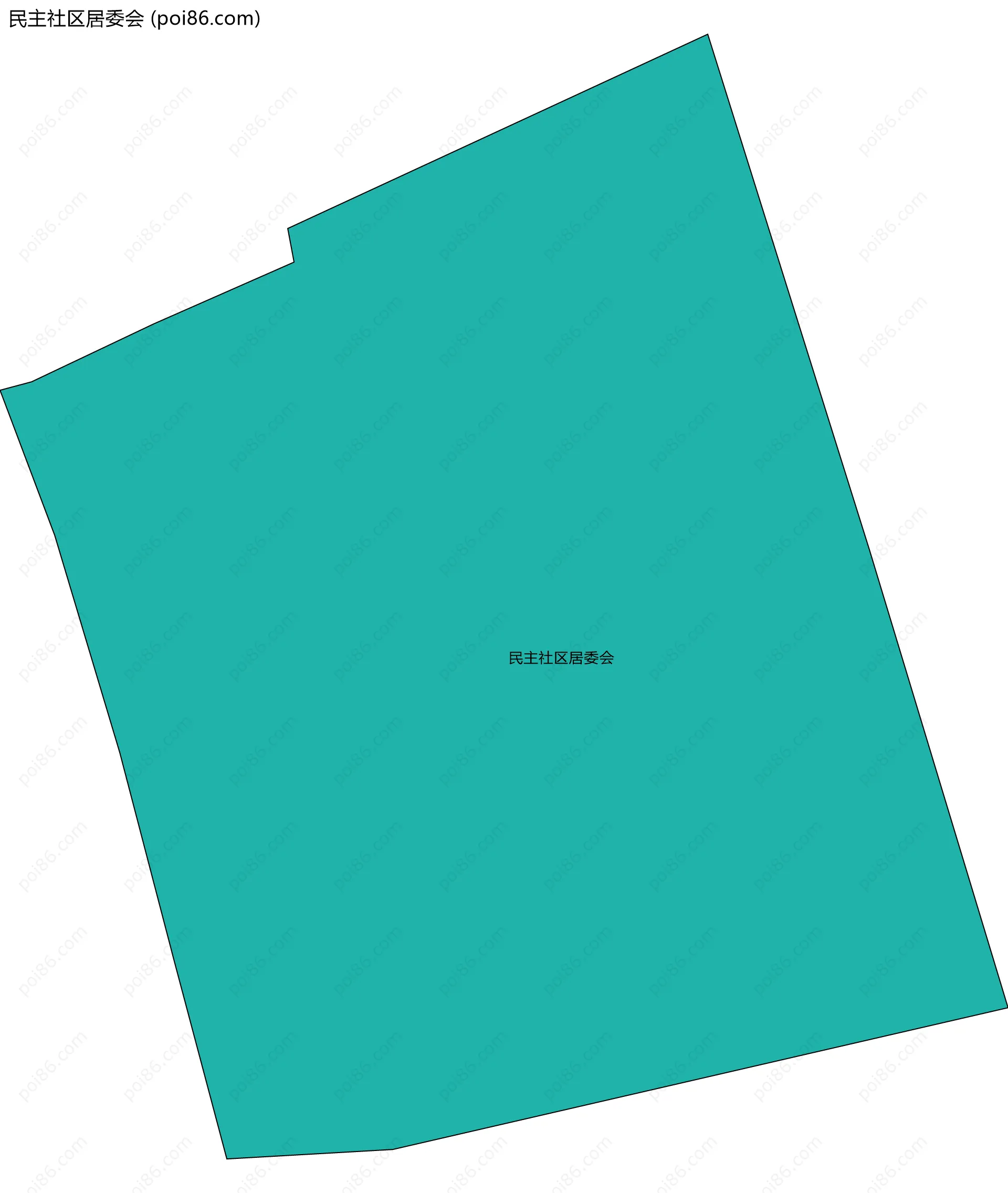 民主社区居委会边界地图