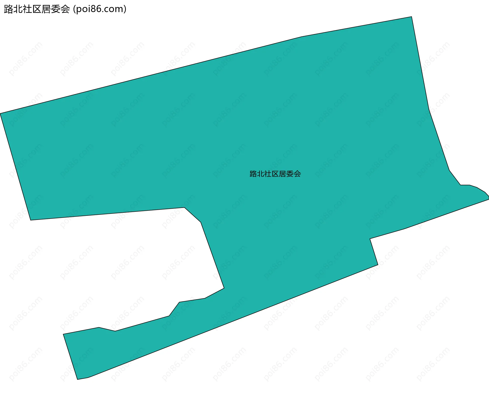 路北社区居委会边界地图