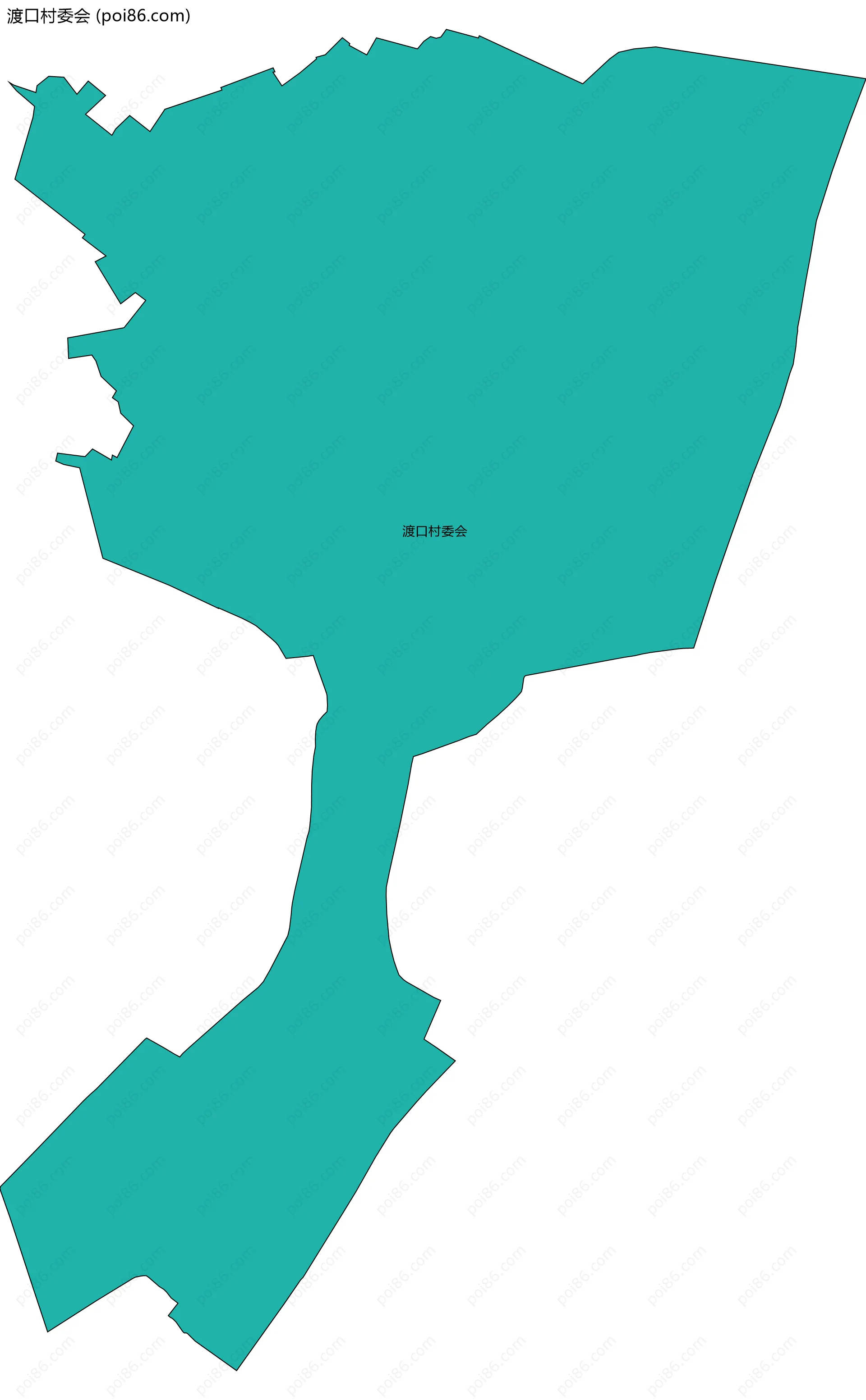 渡口村委会边界地图