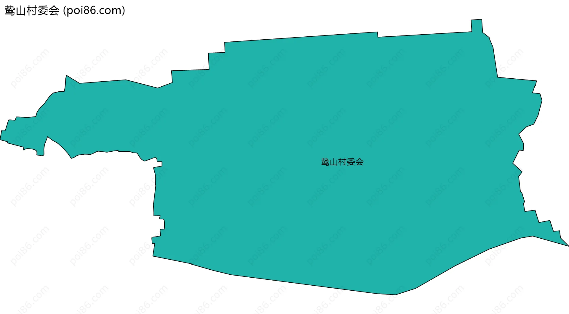 鸷山村委会边界地图
