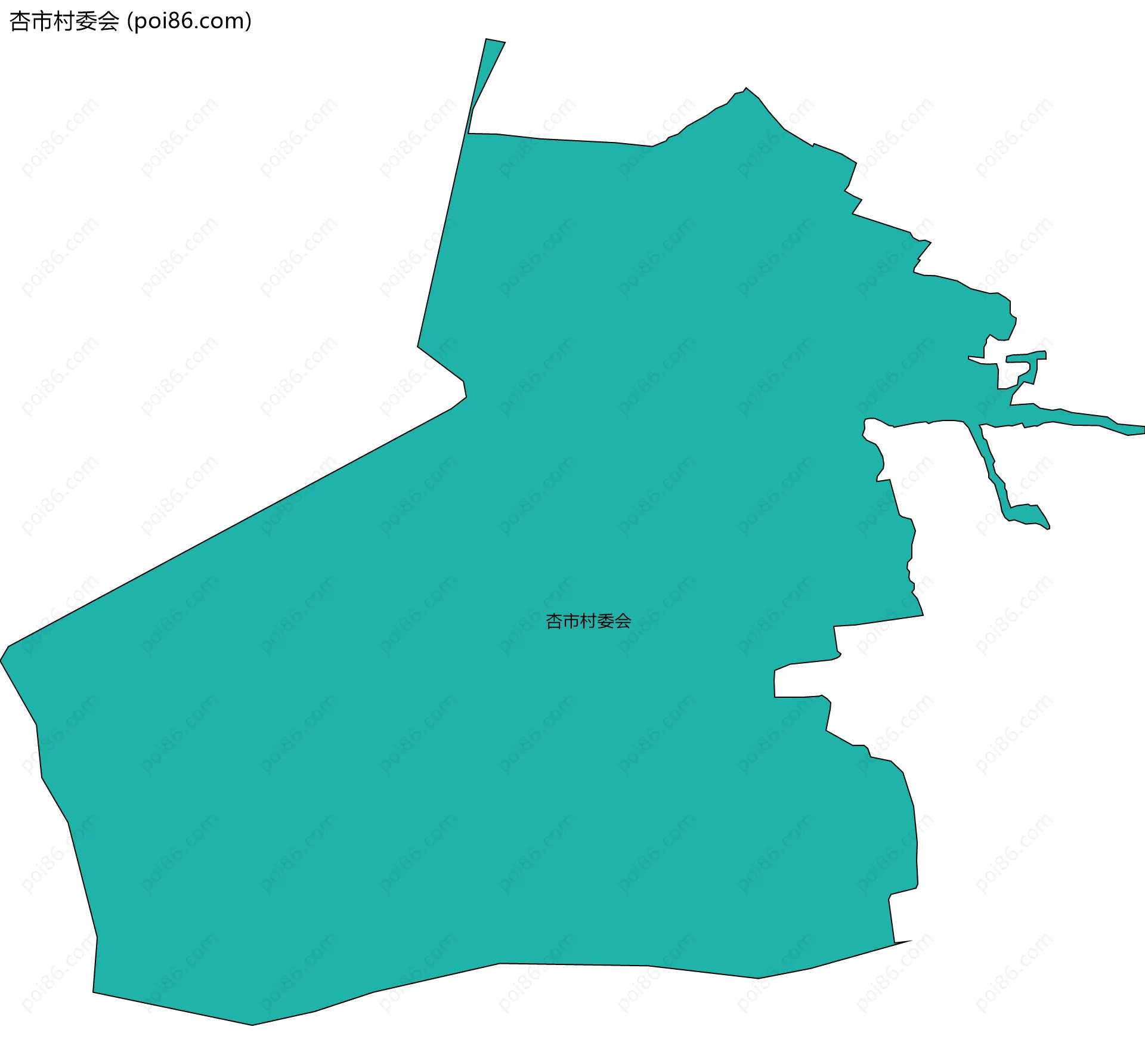 杏市村委会边界地图
