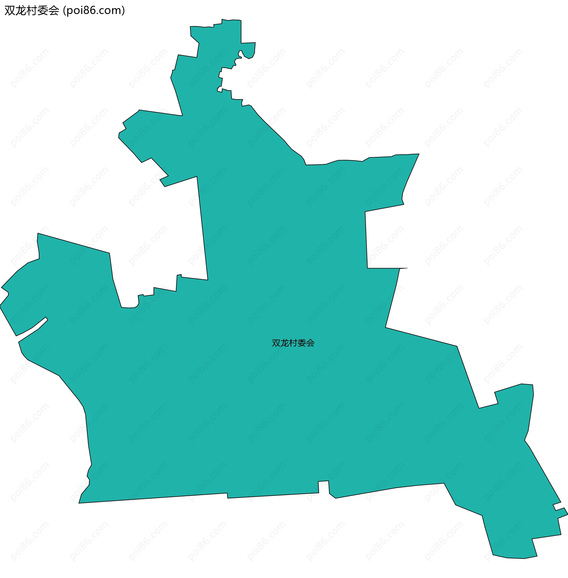 双龙村委会边界地图