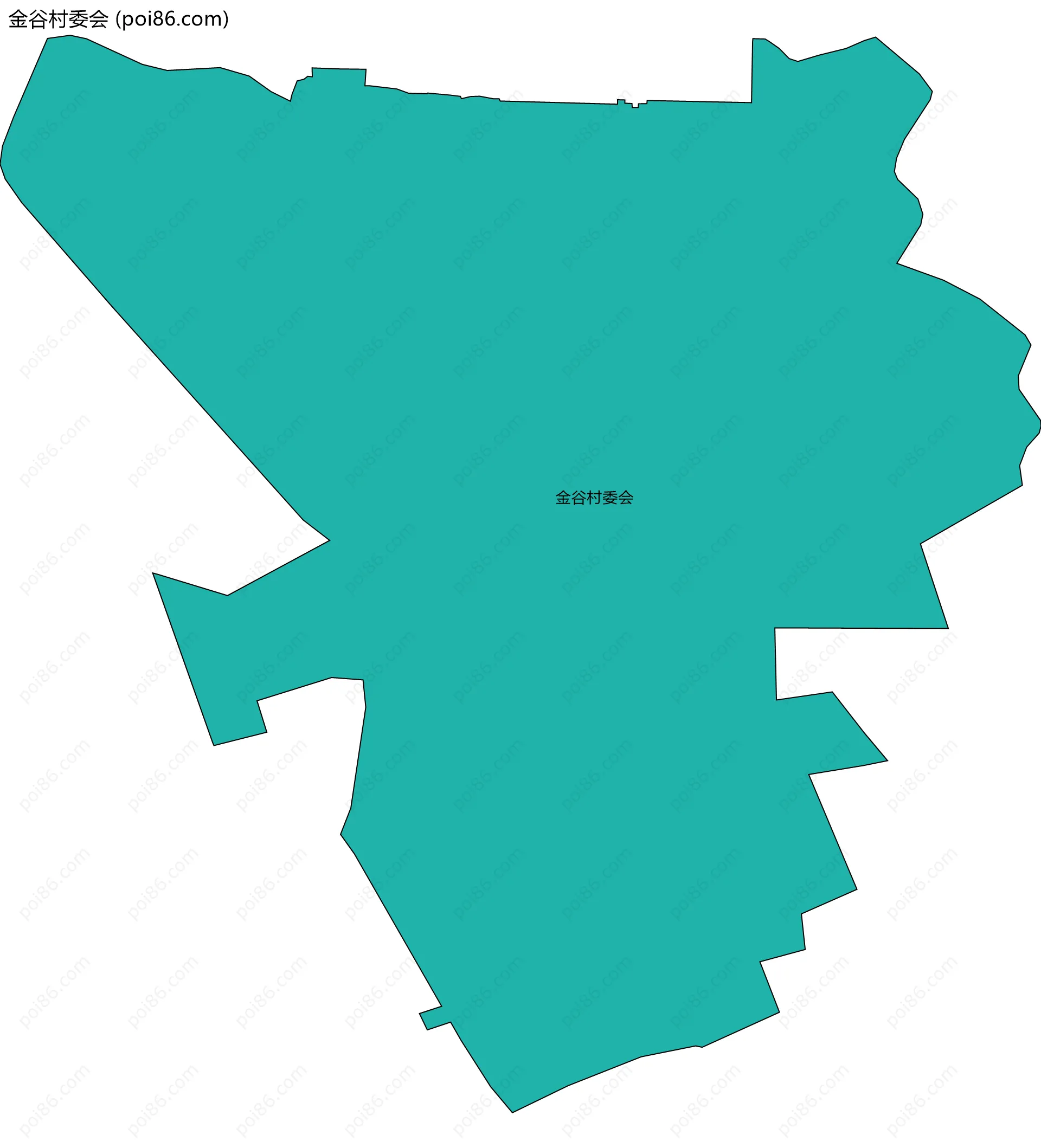 金谷村委会边界地图