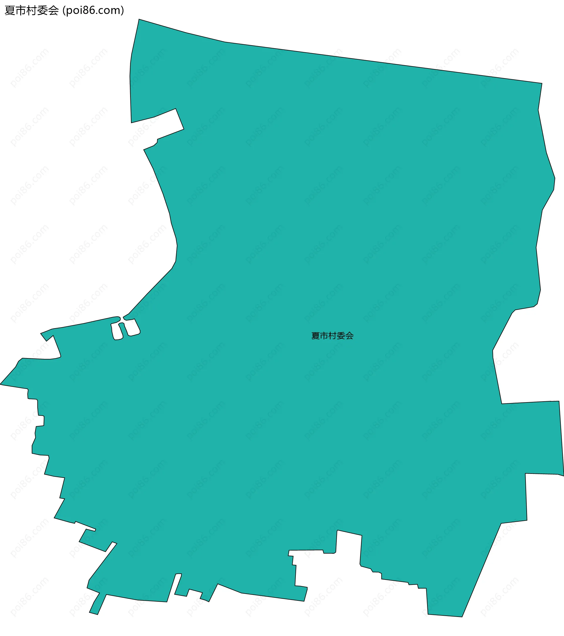 夏市村委会边界地图