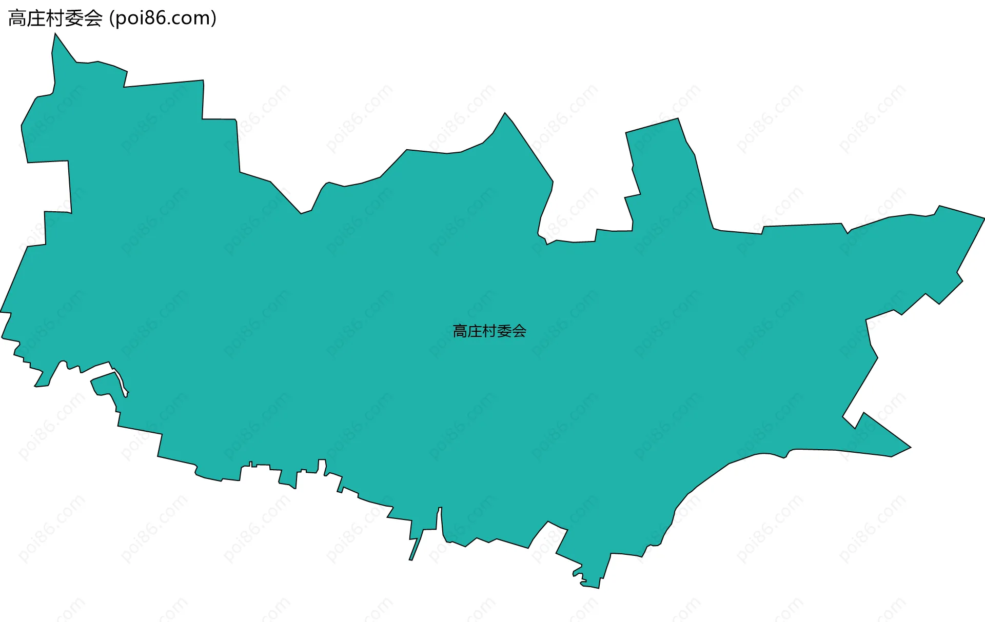 高庄村委会边界地图