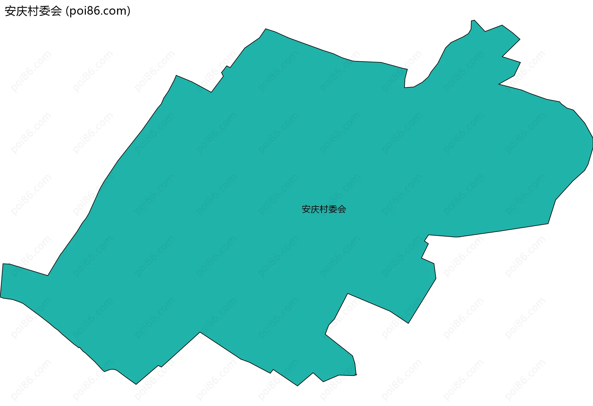 安庆村委会边界地图