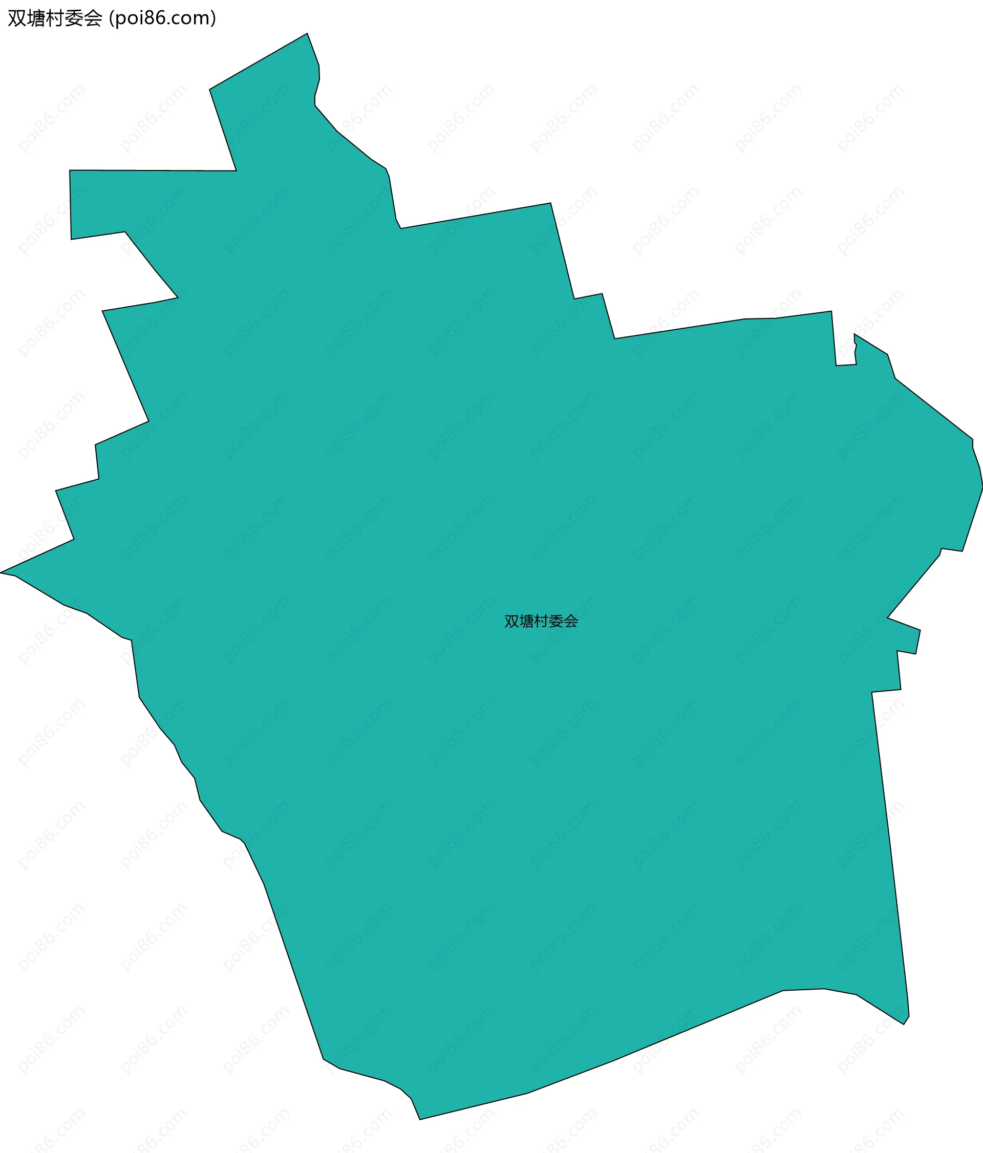 双塘村委会边界地图