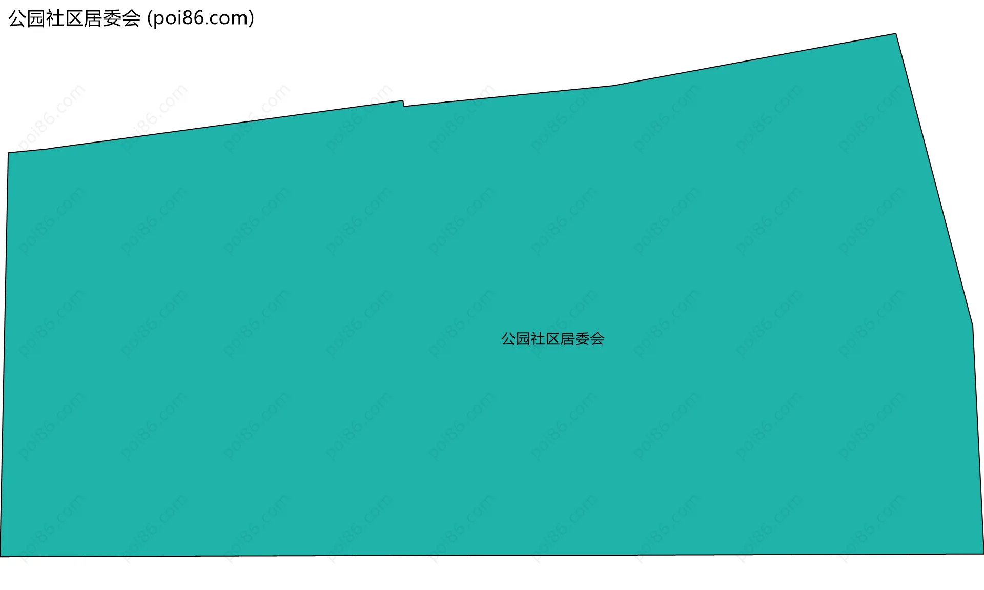 公园社区居委会边界地图