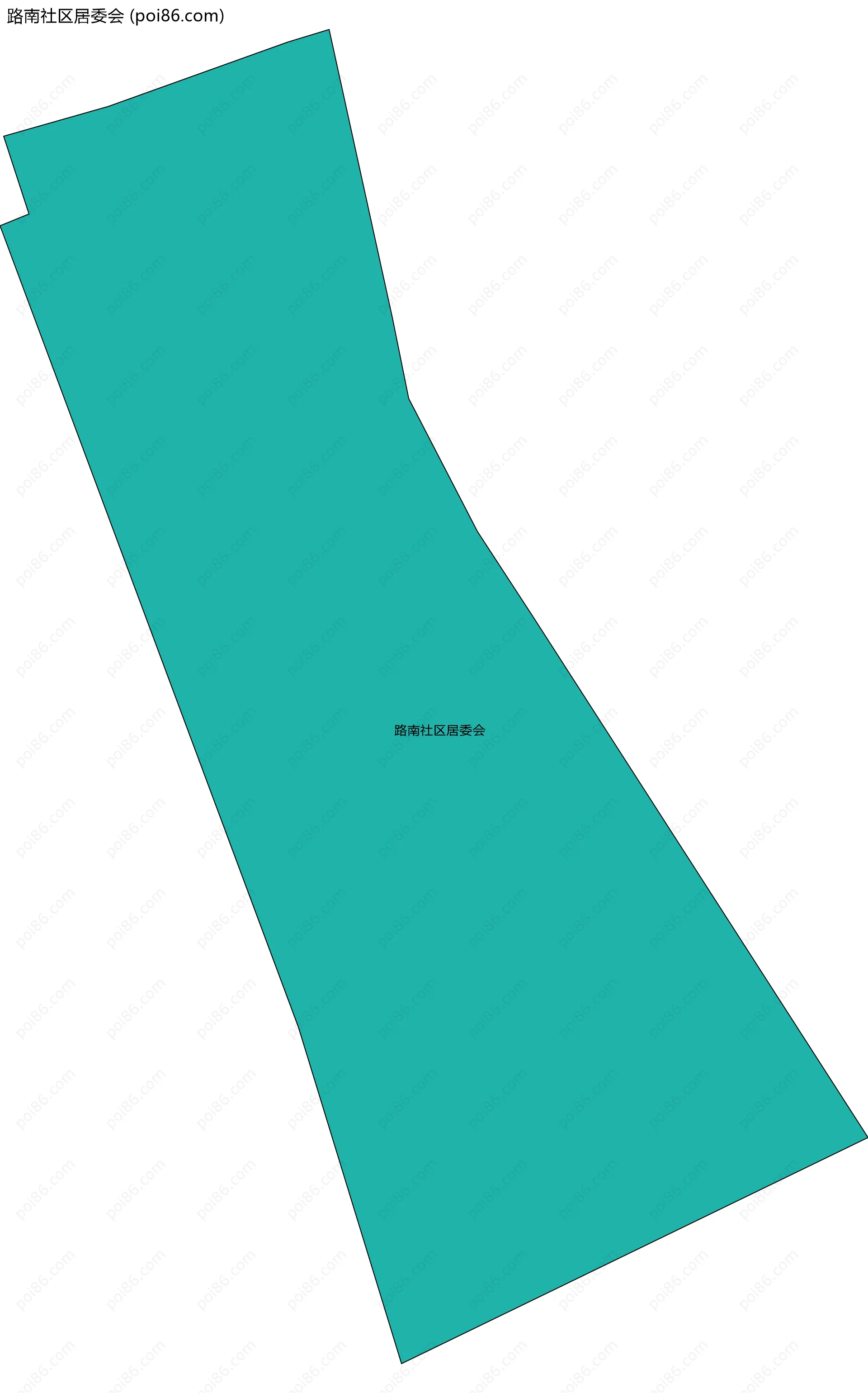 路南社区居委会边界地图