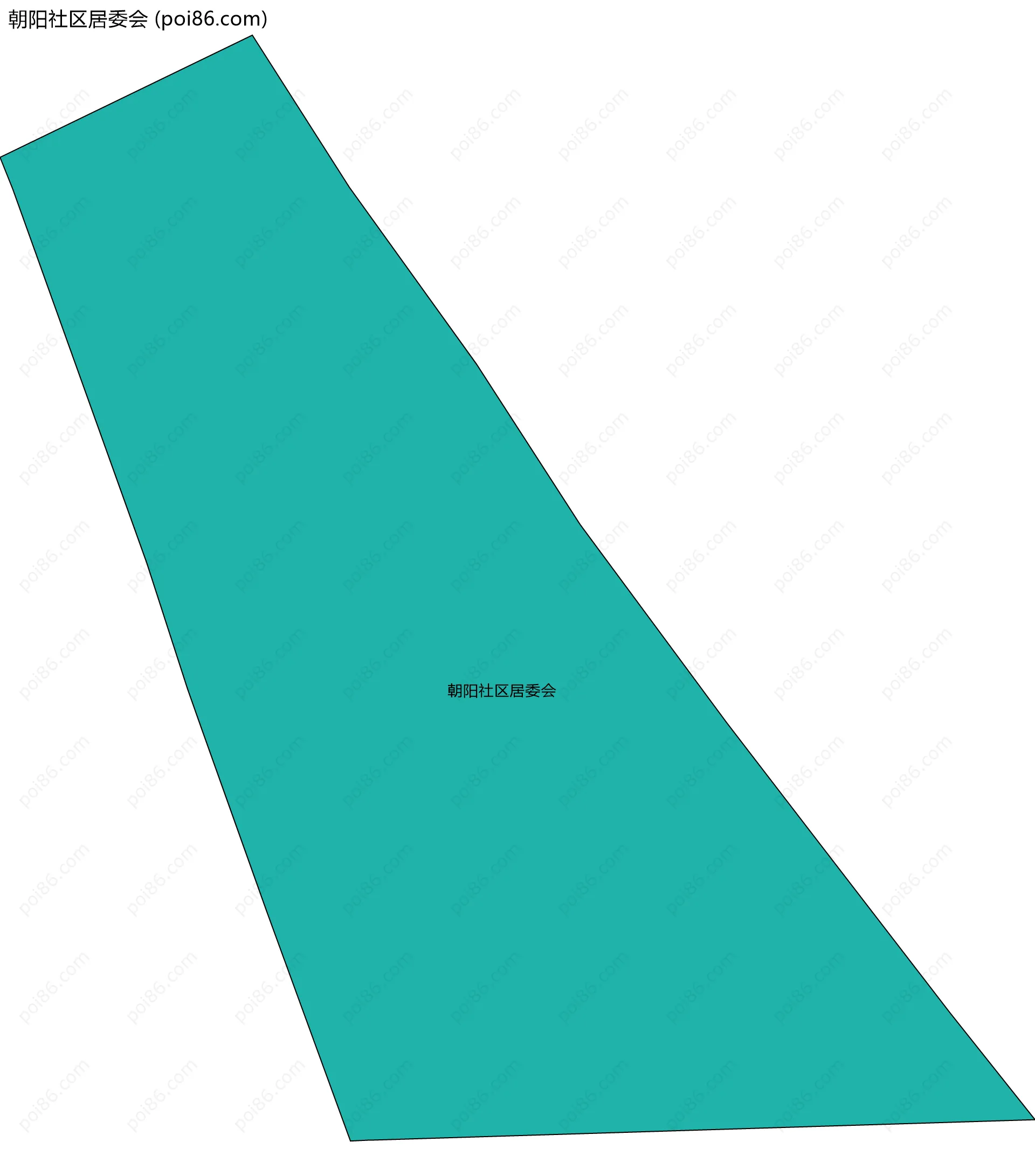 朝阳社区居委会边界地图