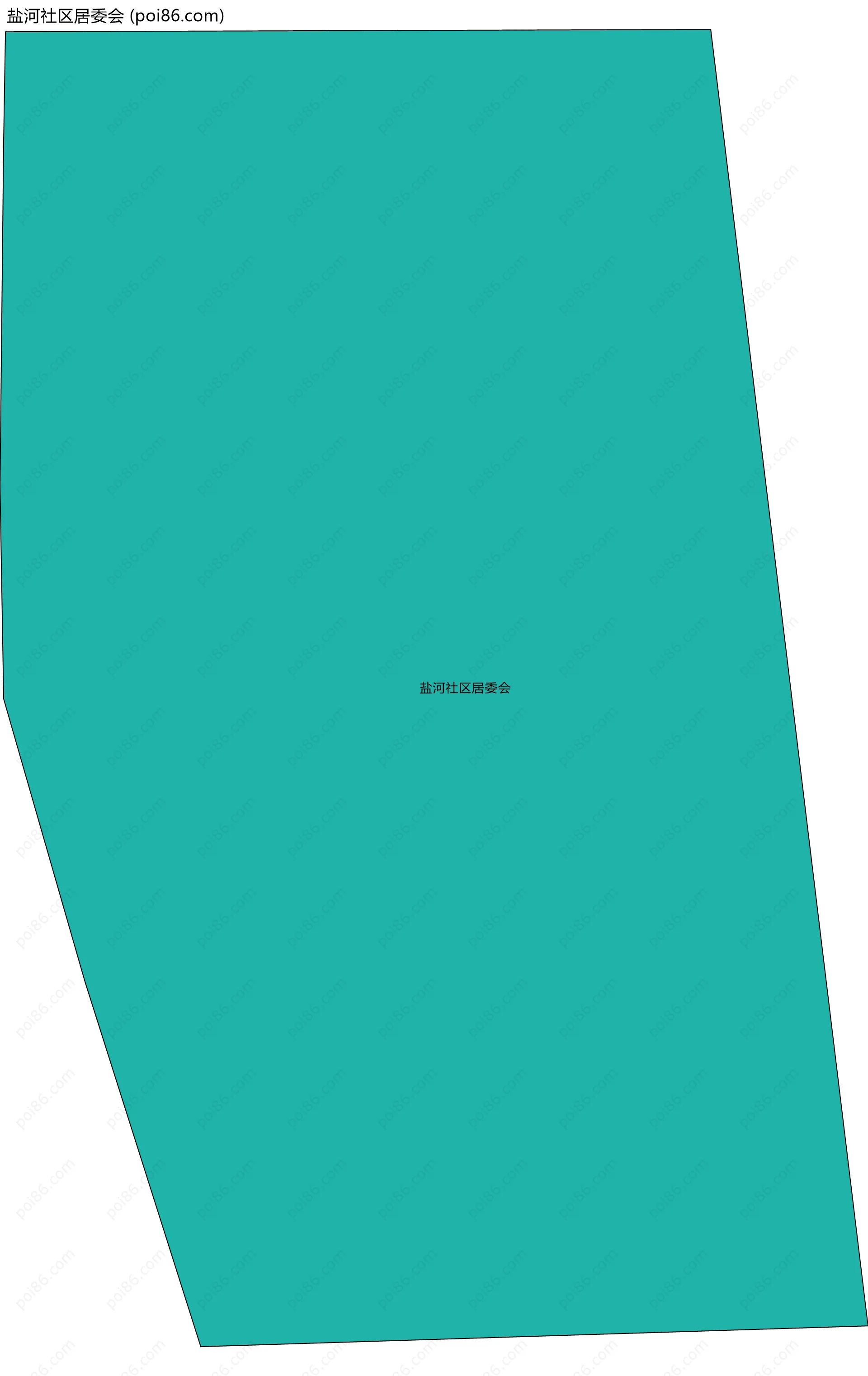 盐河社区居委会边界地图