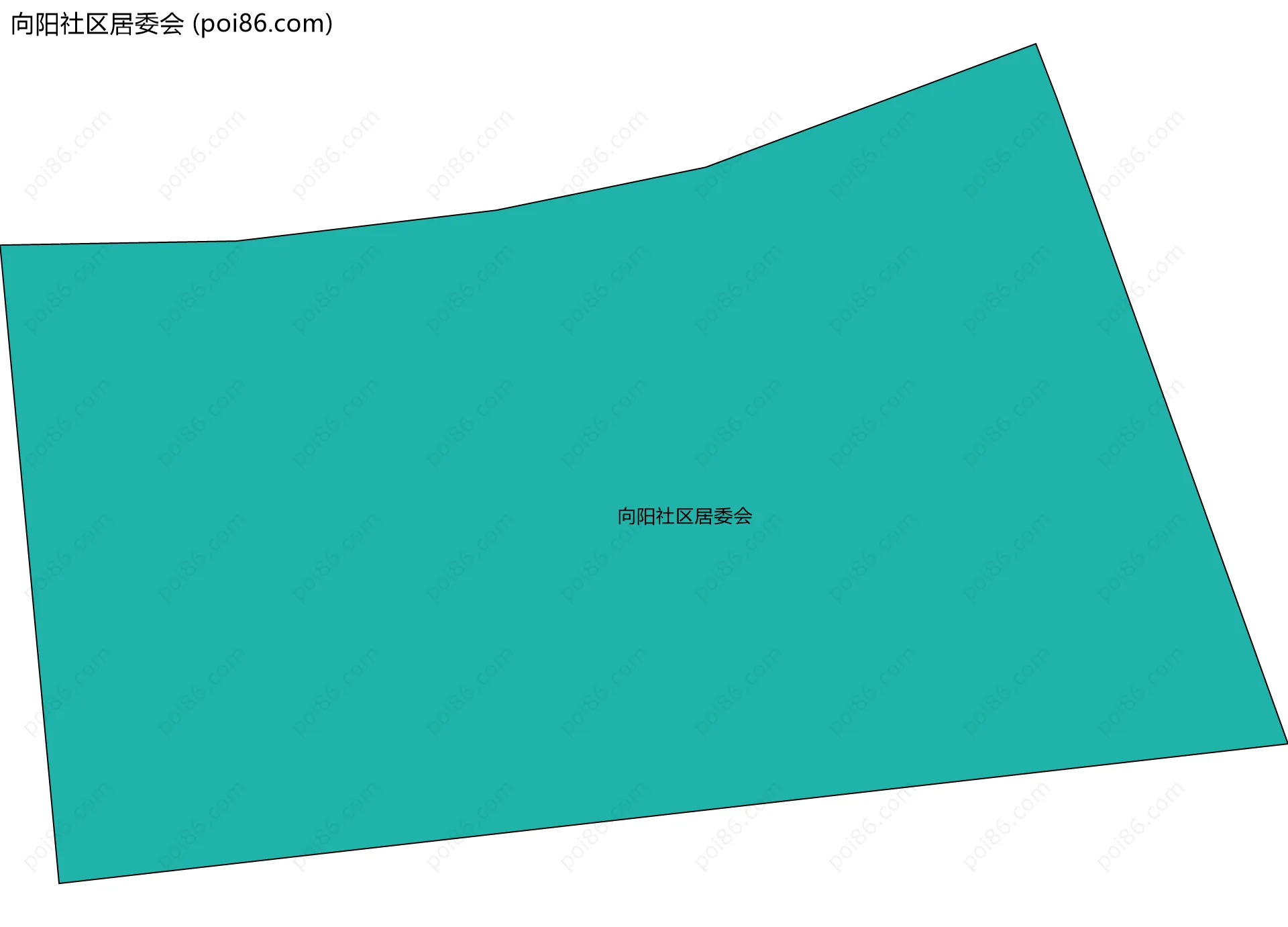 向阳社区居委会边界地图