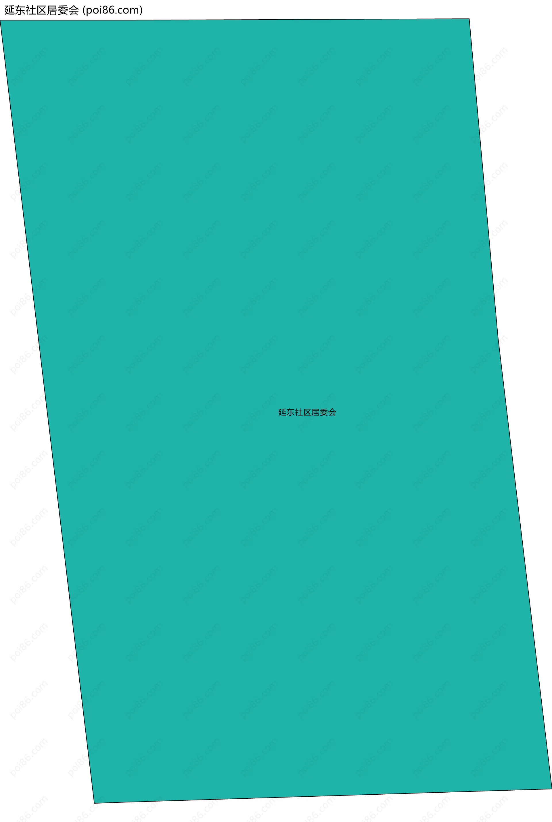 延东社区居委会边界地图