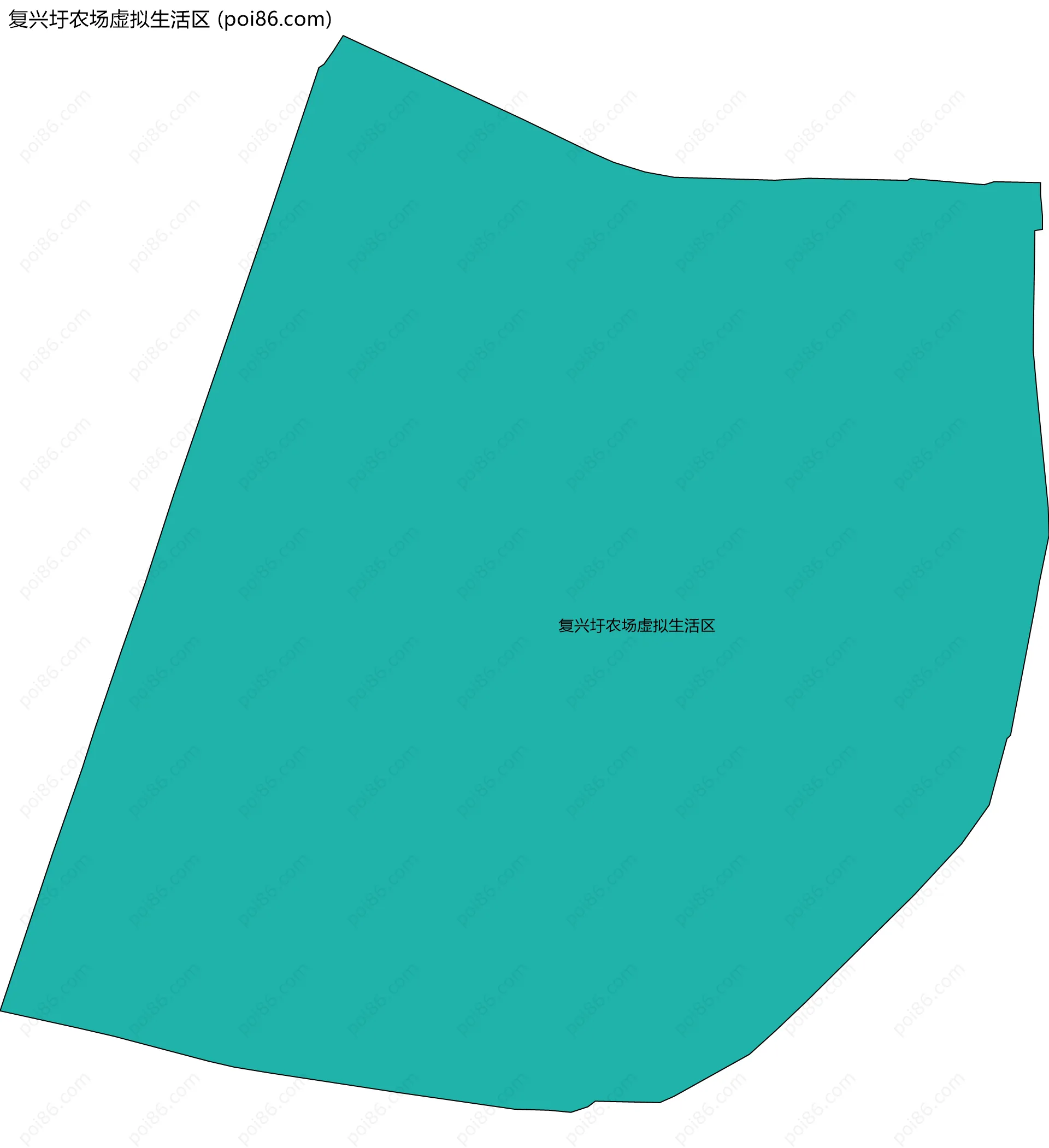 复兴圩农场虚拟生活区边界地图
