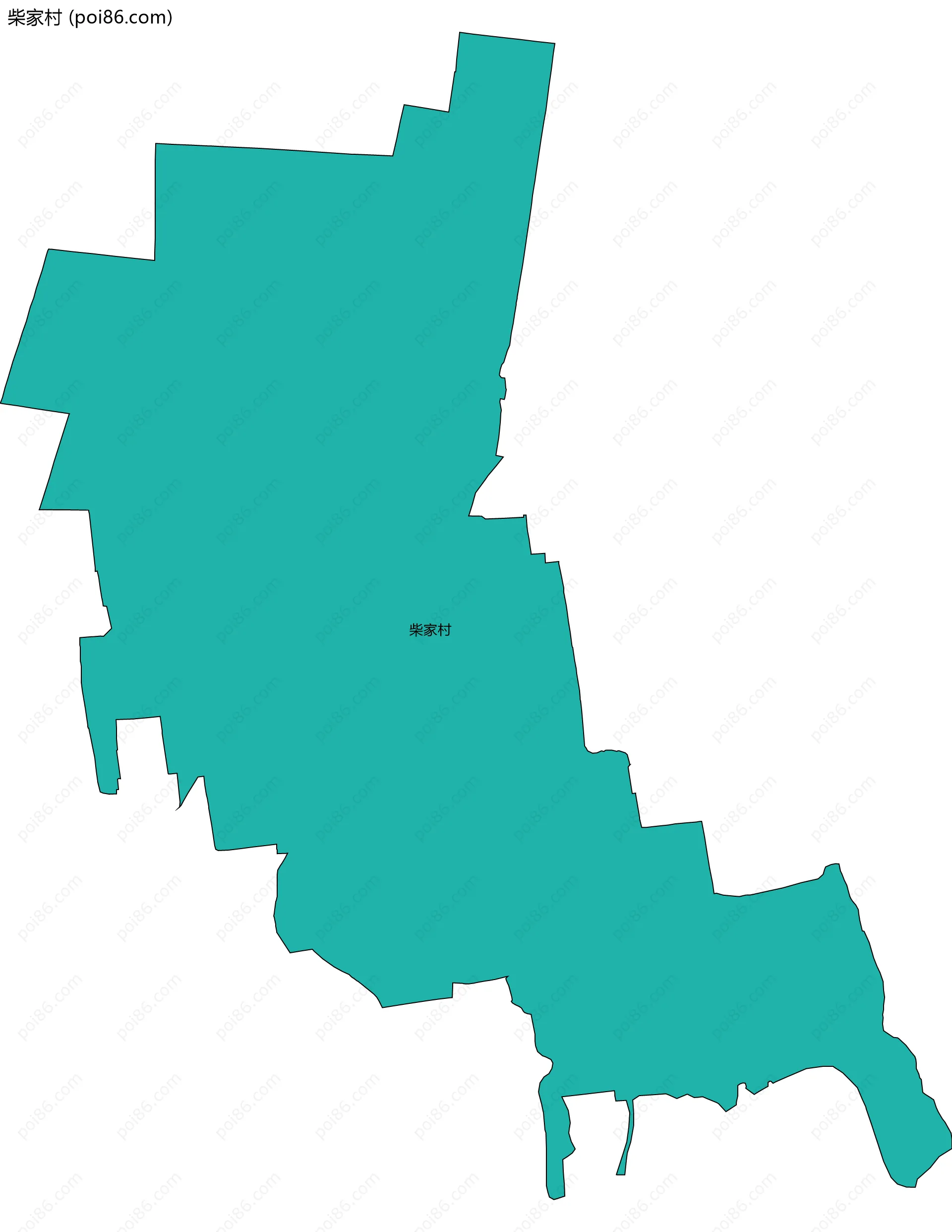 柴家村边界地图