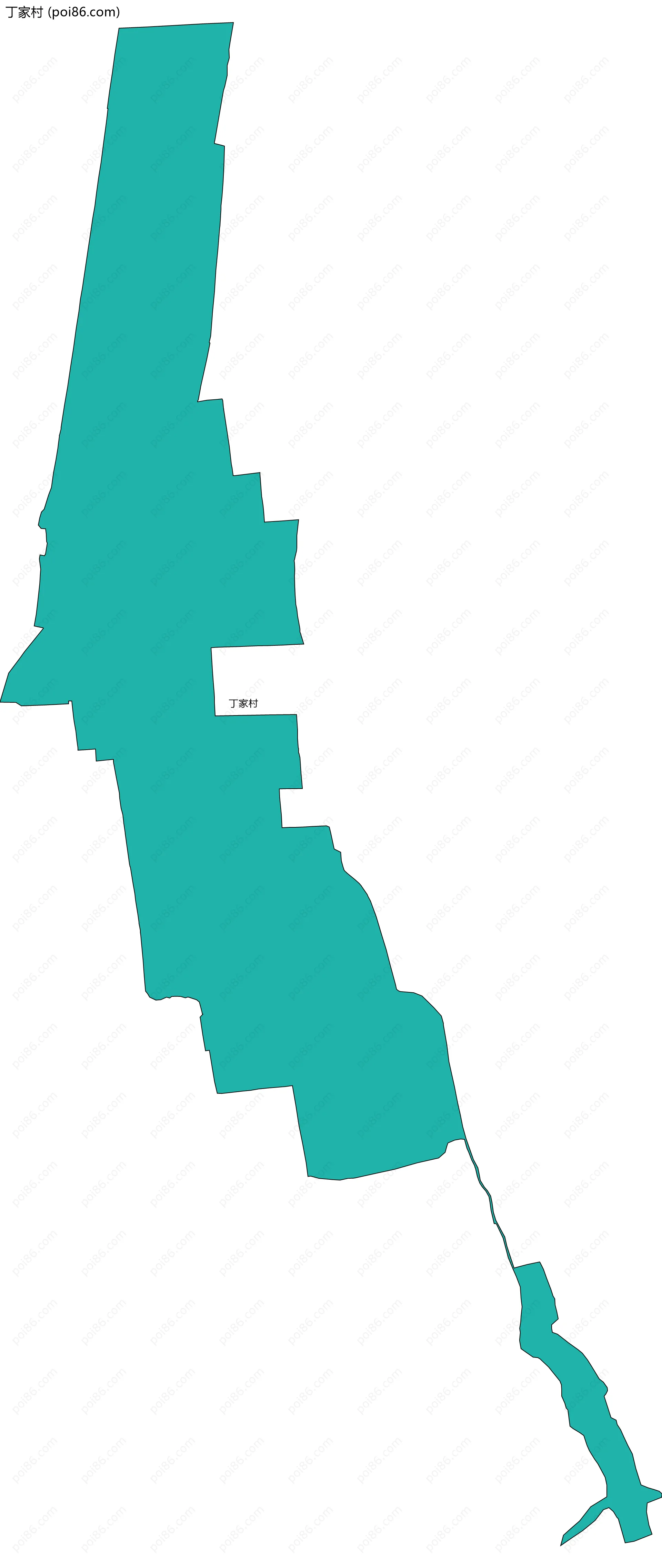 丁家村边界地图