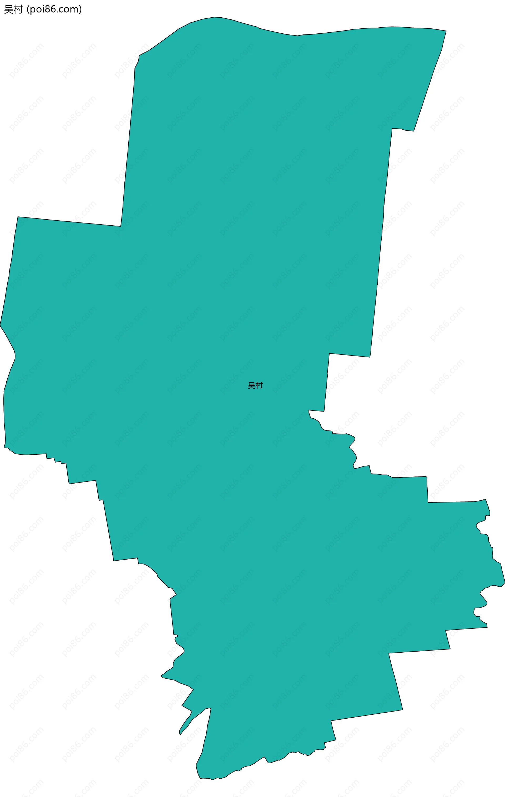 吴村边界地图
