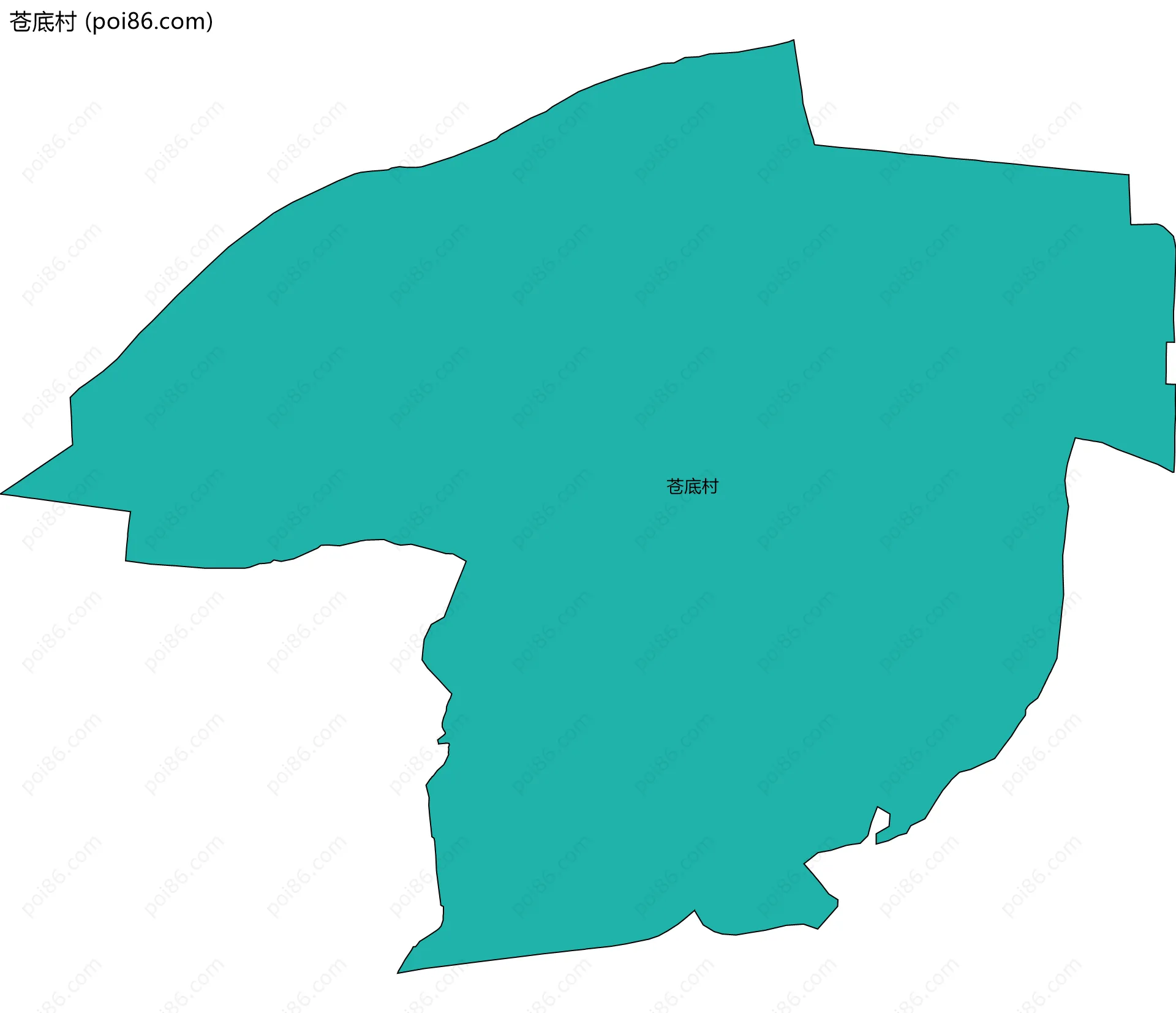 苍底村边界地图