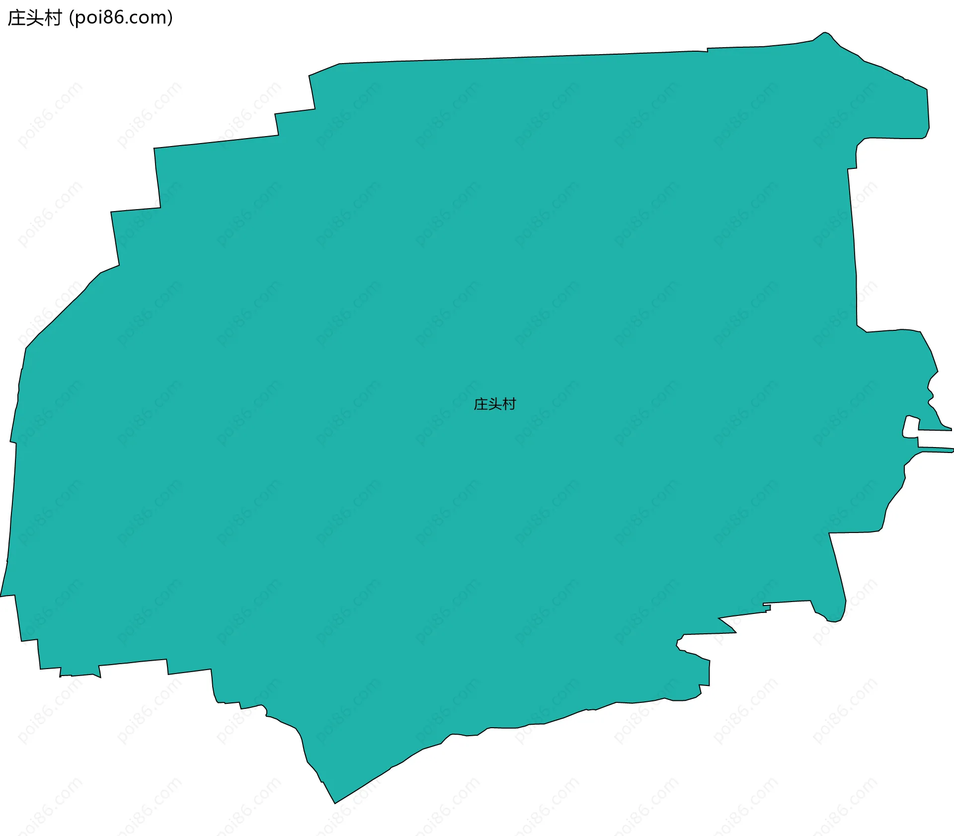 庄头村边界地图