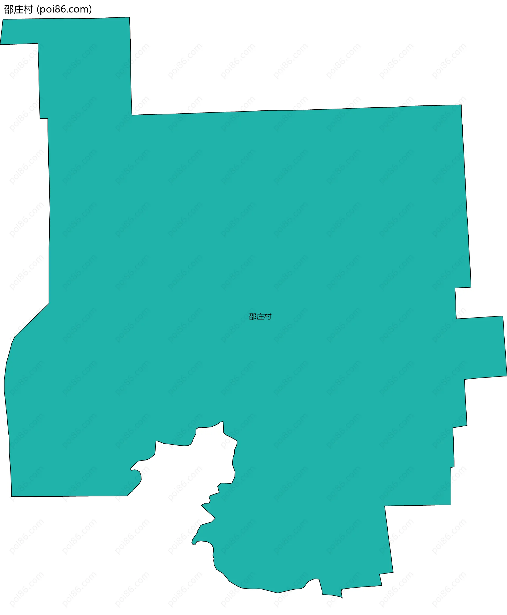 邵庄村边界地图