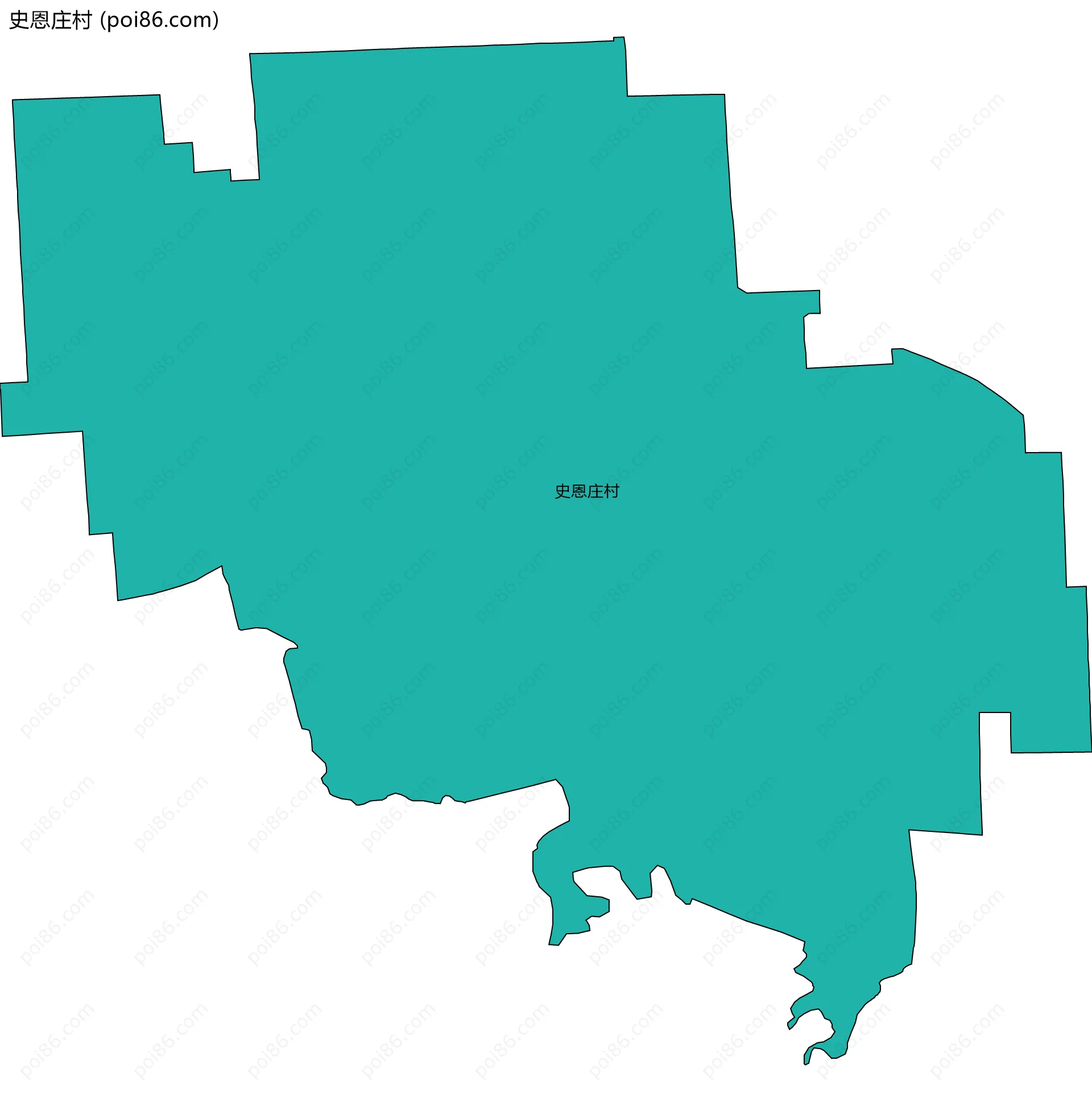 史恩庄村边界地图