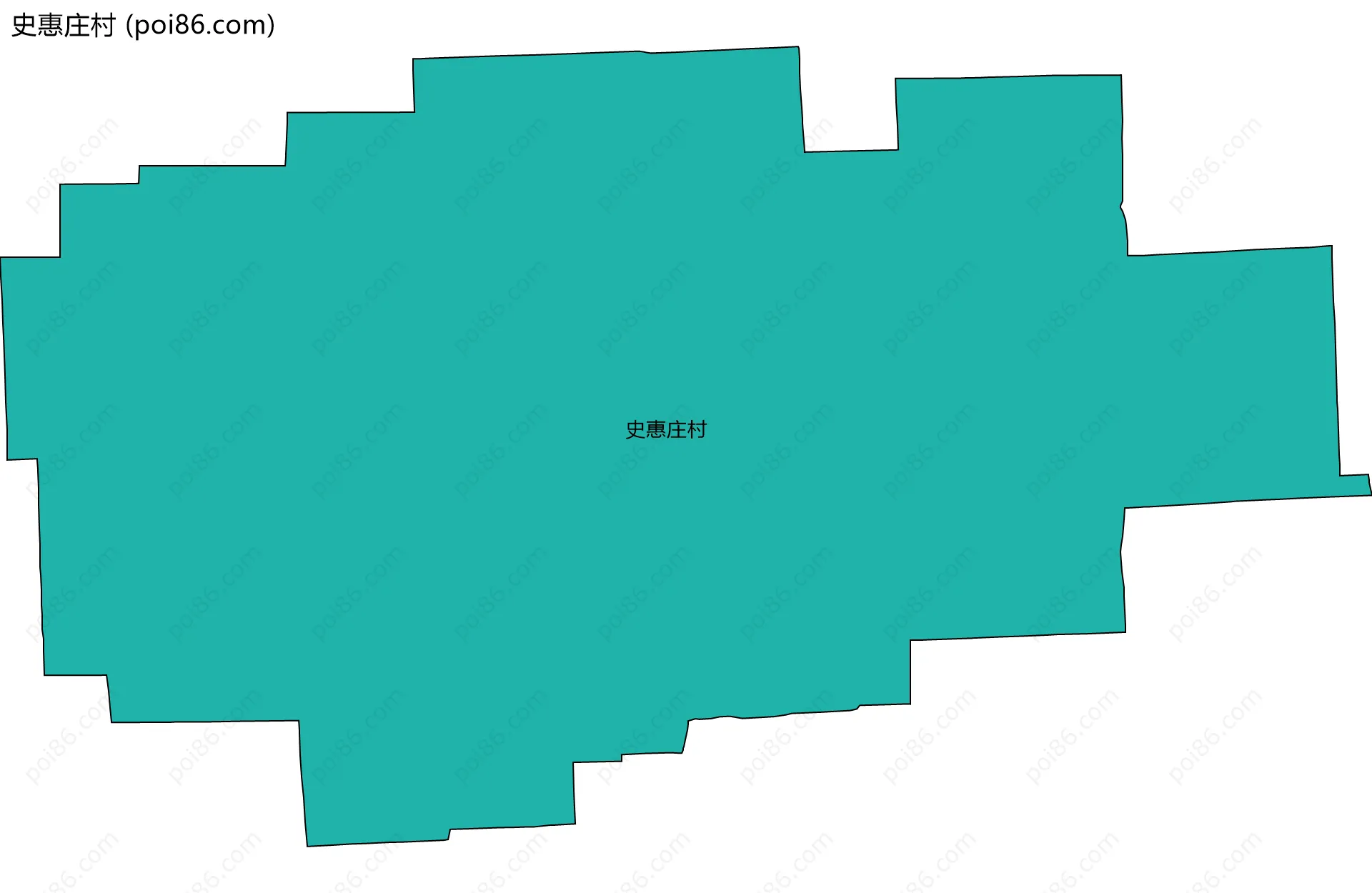 史惠庄村边界地图