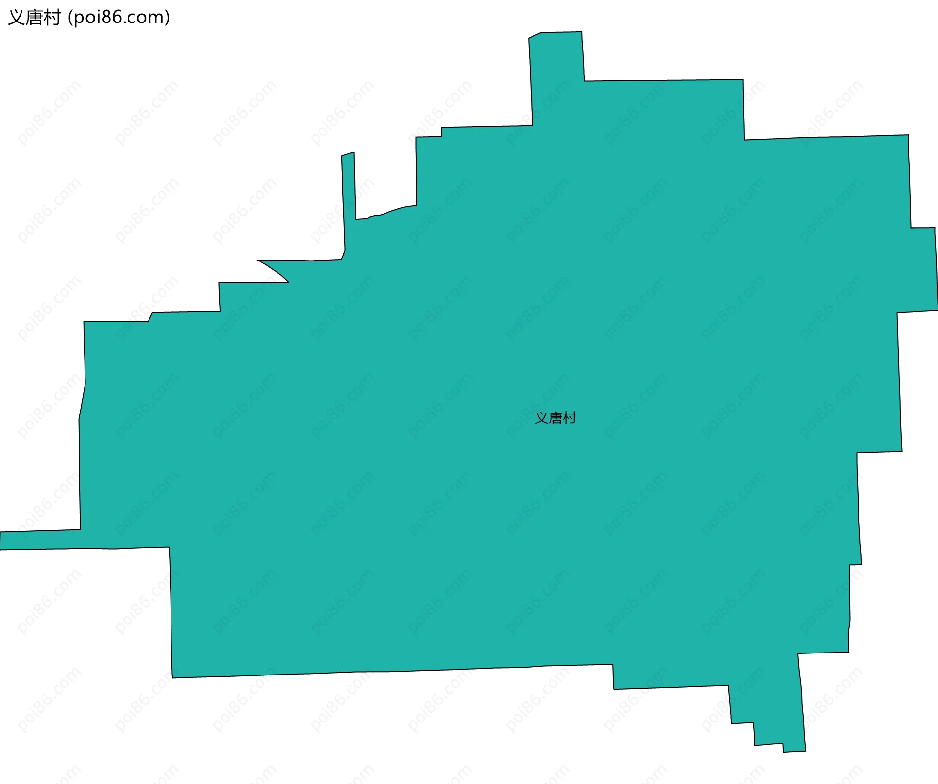 义唐村边界地图