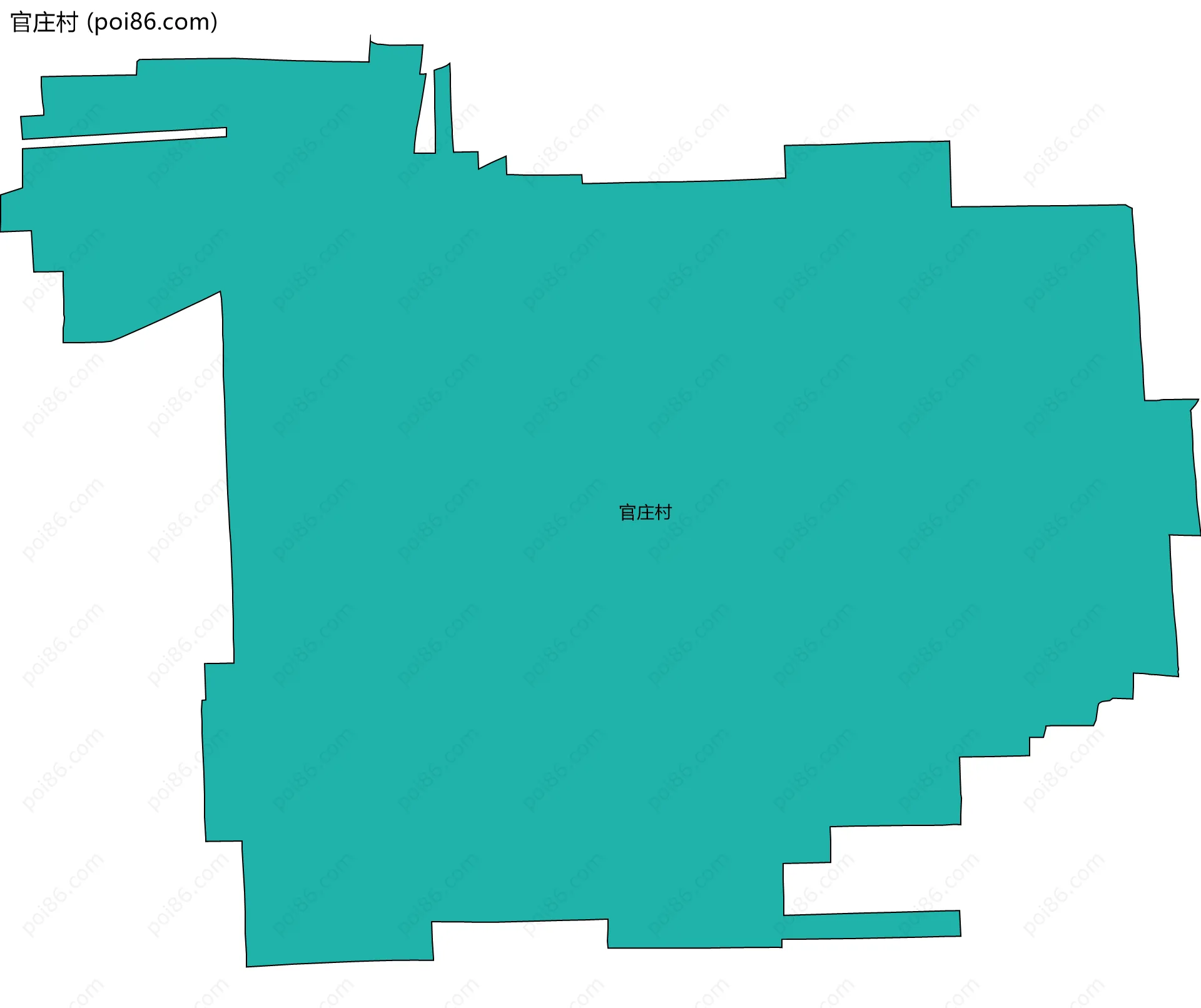 官庄村边界地图