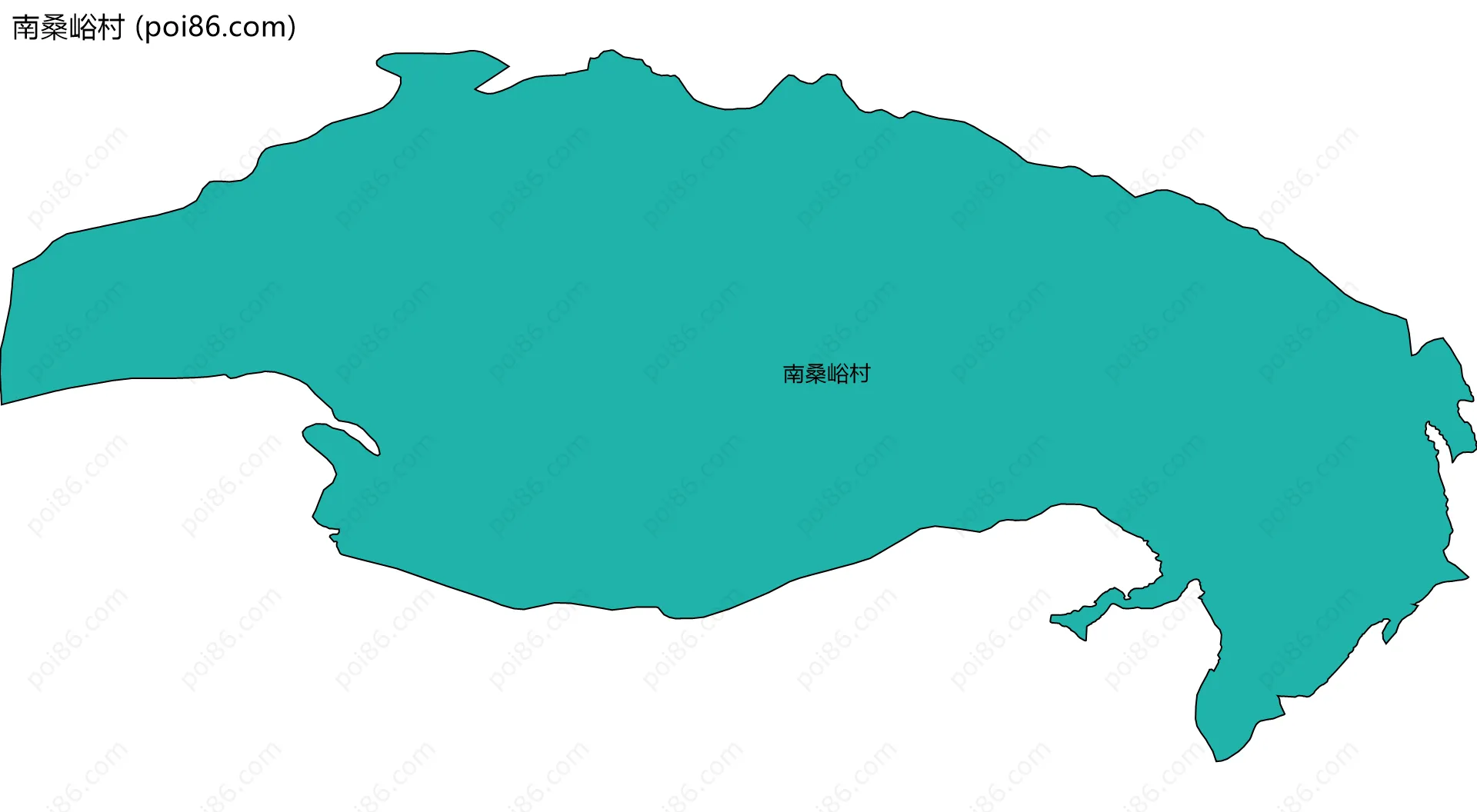 南桑峪村边界地图