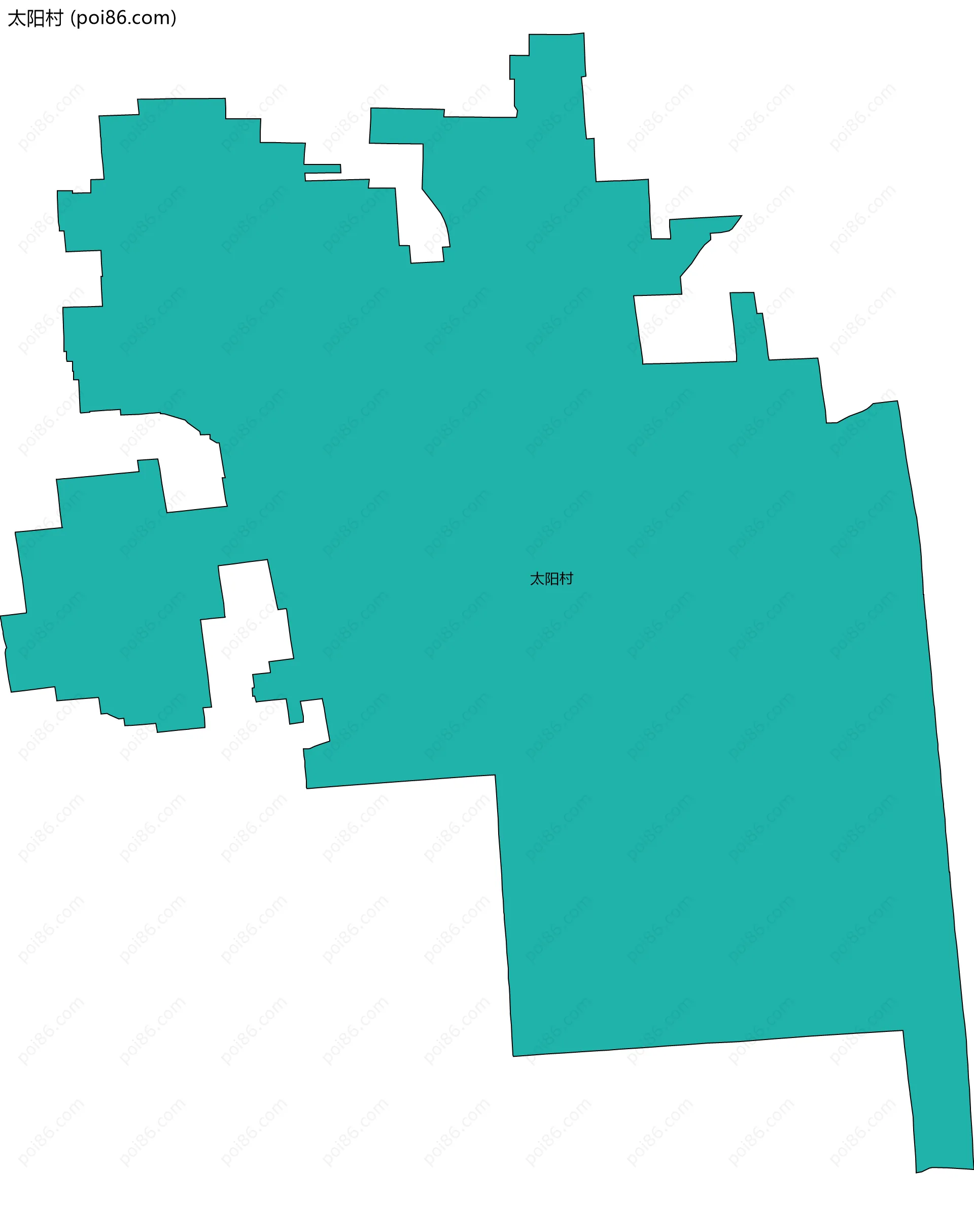 太阳村边界地图